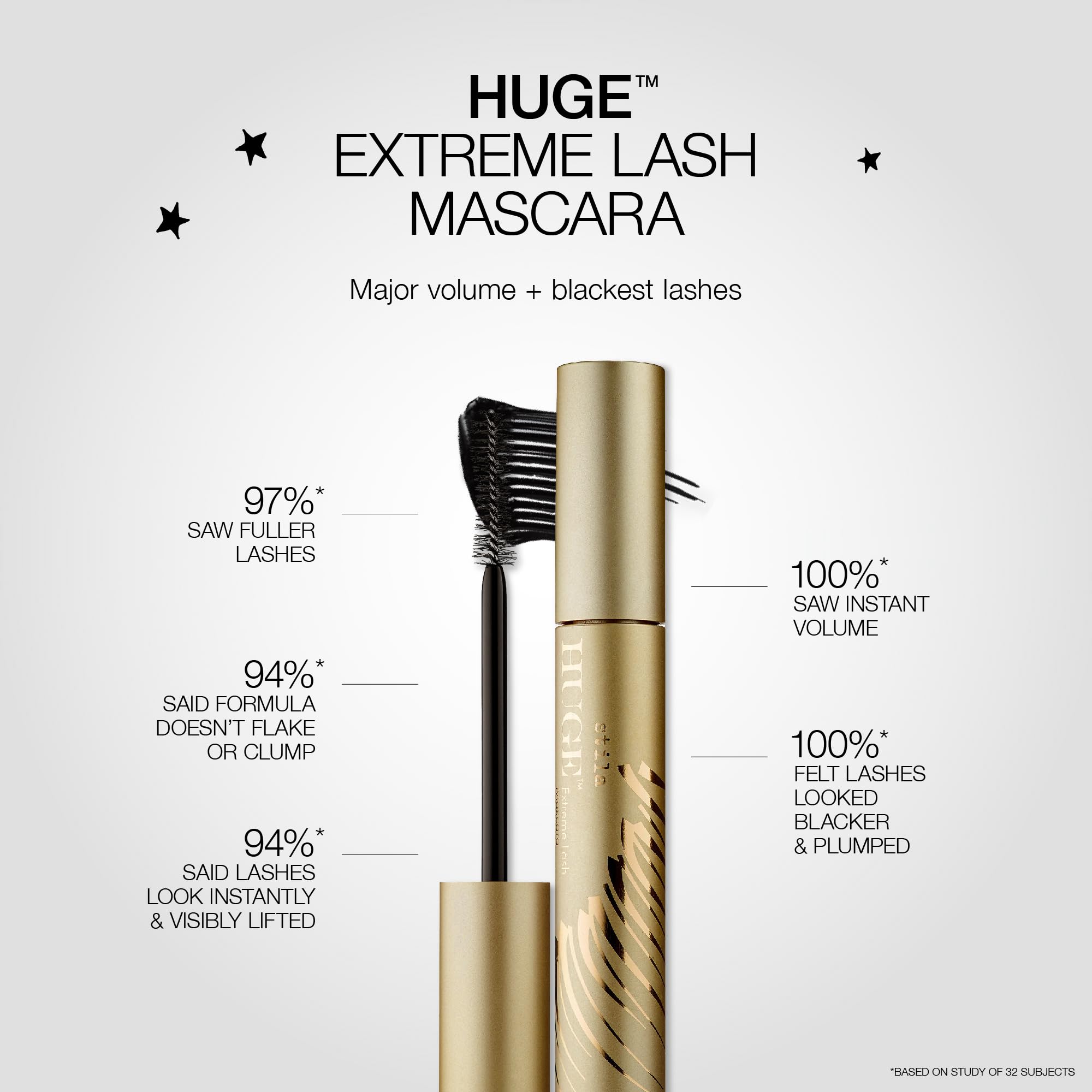 Foto 3 pulgar | Máscara Stila Huge Extreme Lash Intense Black 13 Ml - Venta Internacional.