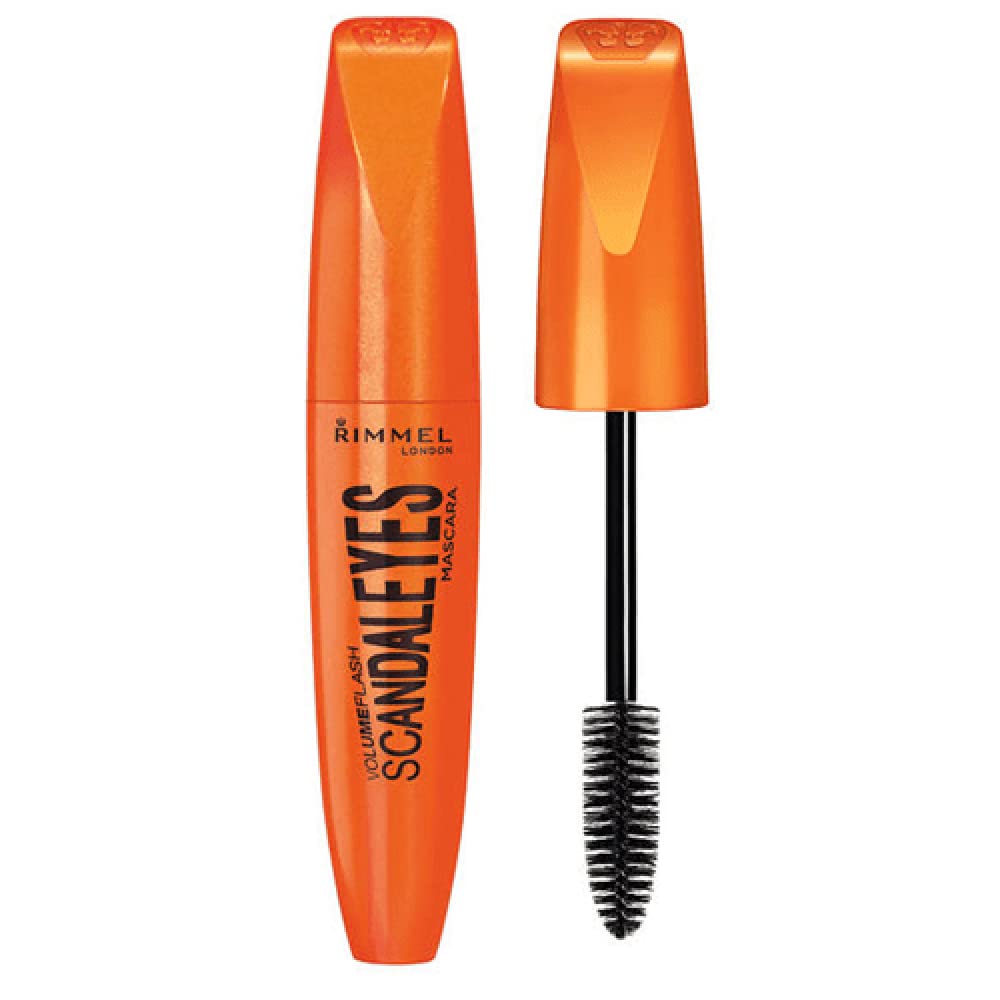 Máscara Rimmel London Scandaleyes Waterproof 001 Negra 12 Ml - Venta Internacional.