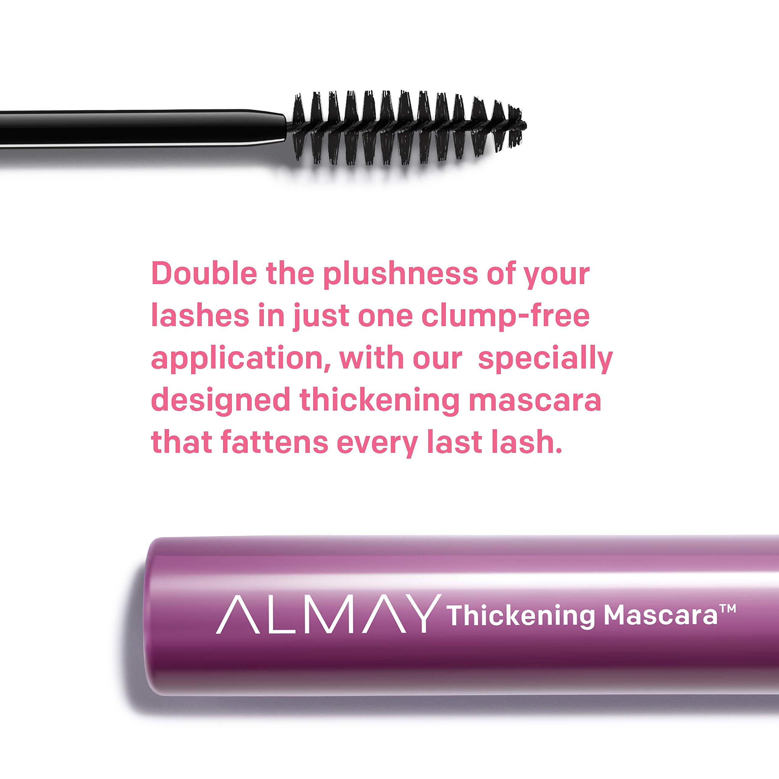 Foto 5 pulgar | Máscara Almay Thickening Volume & Length 401 Blackest Black - Venta Internacional.