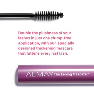 Foto 4 | Máscara Almay Thickening Volume & Length 401 Blackest Black - Venta Internacional.