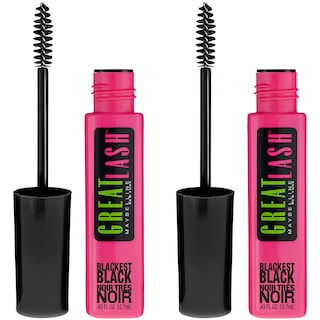 Foto 1 | Máscara Maybelline Great Lash, Lavable, Negra Y Negra, Paquete De 2 - Venta Internacional.