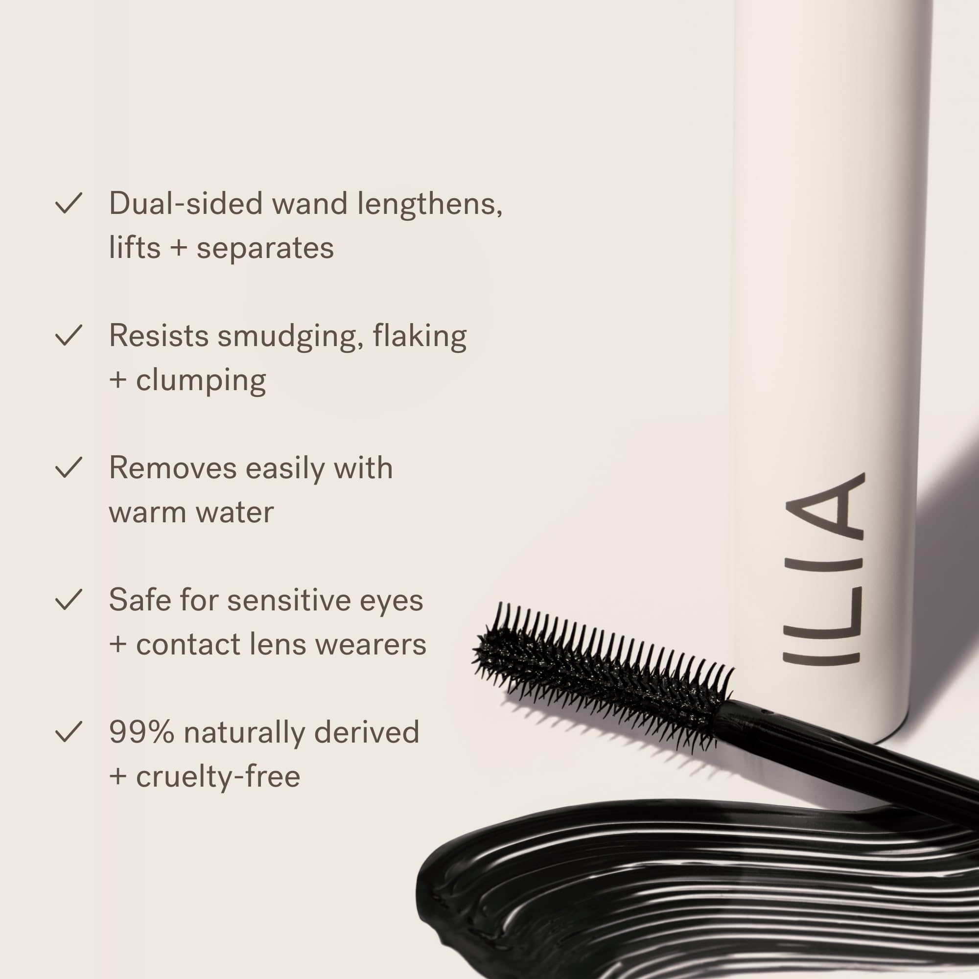 Foto 5 pulgar | Máscara Ilia Limitless Lash, No Tóxica, Libre De Crueldad Animal, Negra - Venta Internacional.