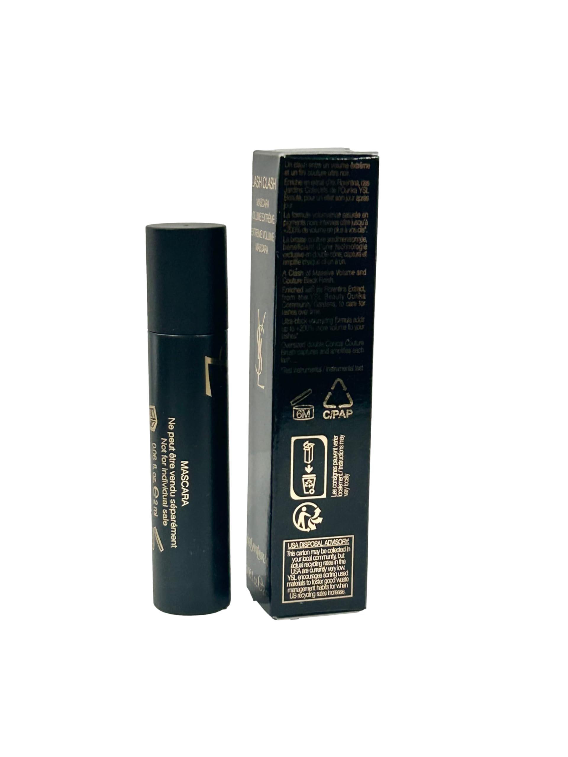 Foto 3 pulgar | Máscara Yves Saint Laurent Ysl Lash Clash Noir Negra 2 Ml - Venta Internacional.