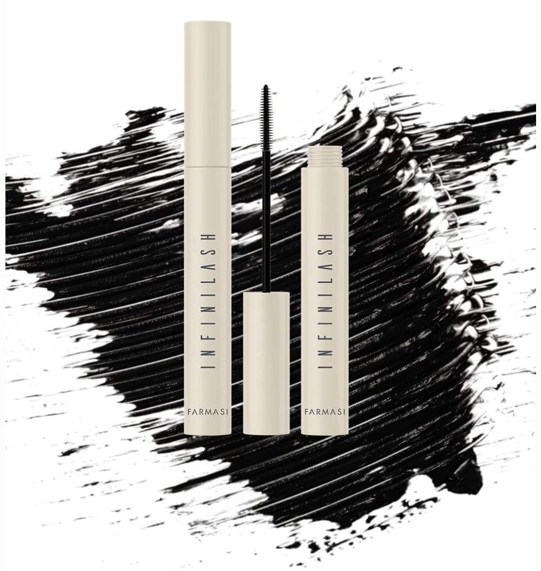 Foto 5 pulgar | Brocha Infinilash Ultra Black De Mascara Farmasi, 10 Ml, Con Doble Vórtice - Venta Internacional.