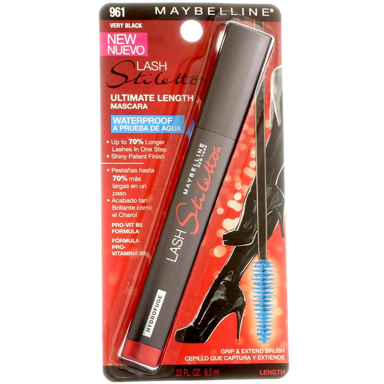 Foto 2 pulgar | Máscara Maybelline New York Lash Stiletto Ultimate Length - Venta Internacional.