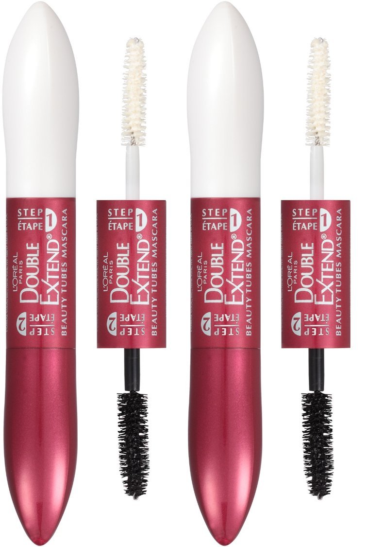 Máscara L'oreal Paris Con Doble Tubo Alargador, Color Negro - Venta Internacional.