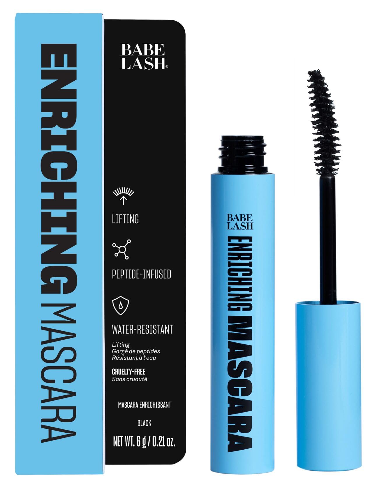 Mascara Babe Original, Enriquecedora, A Prueba De Manchas, Resistente Al Agua - Venta Internacional.