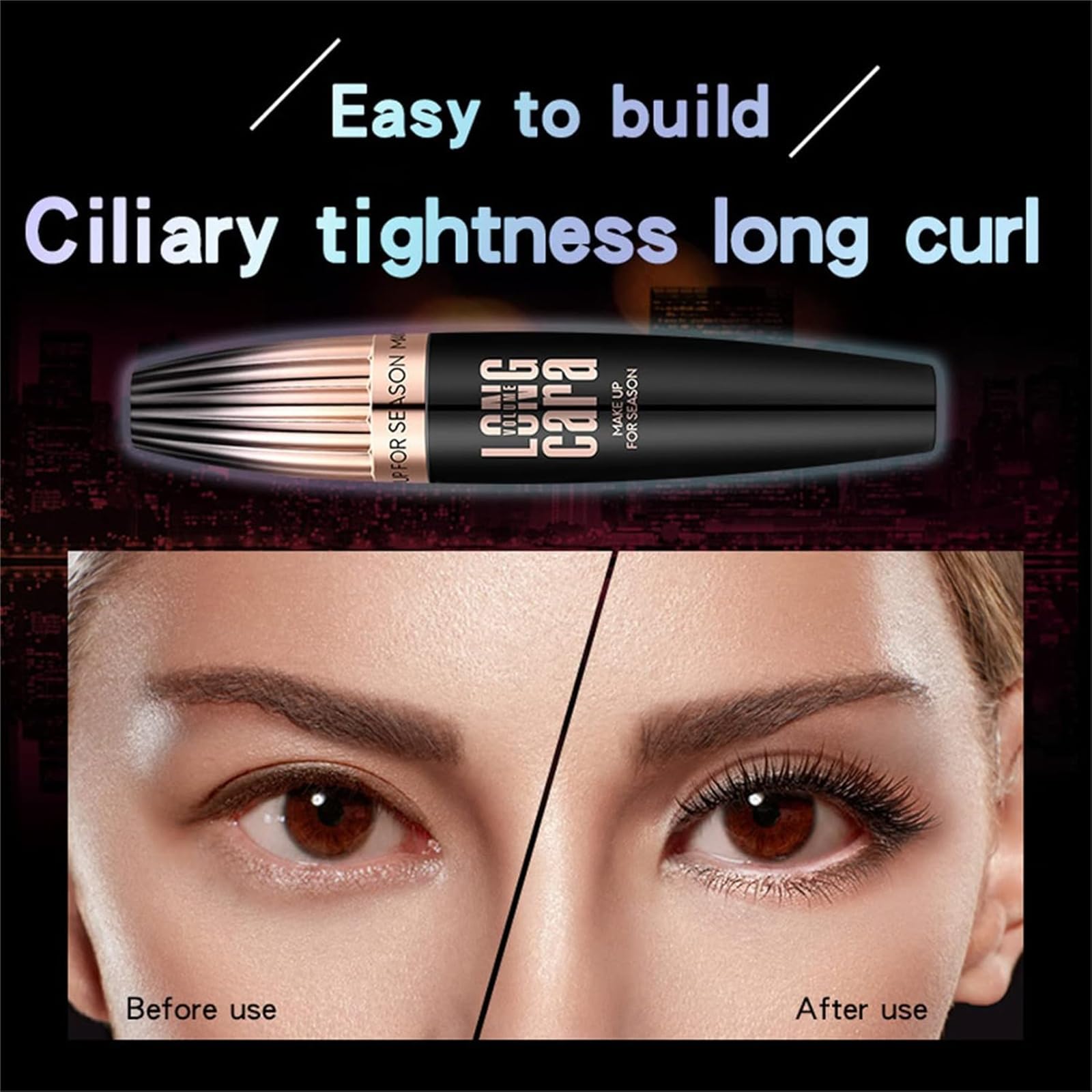 Foto 6 pulgar | Máscara My Amazing Lashes Waterproof Volume Black, Paquete De 2 - Venta Internacional.