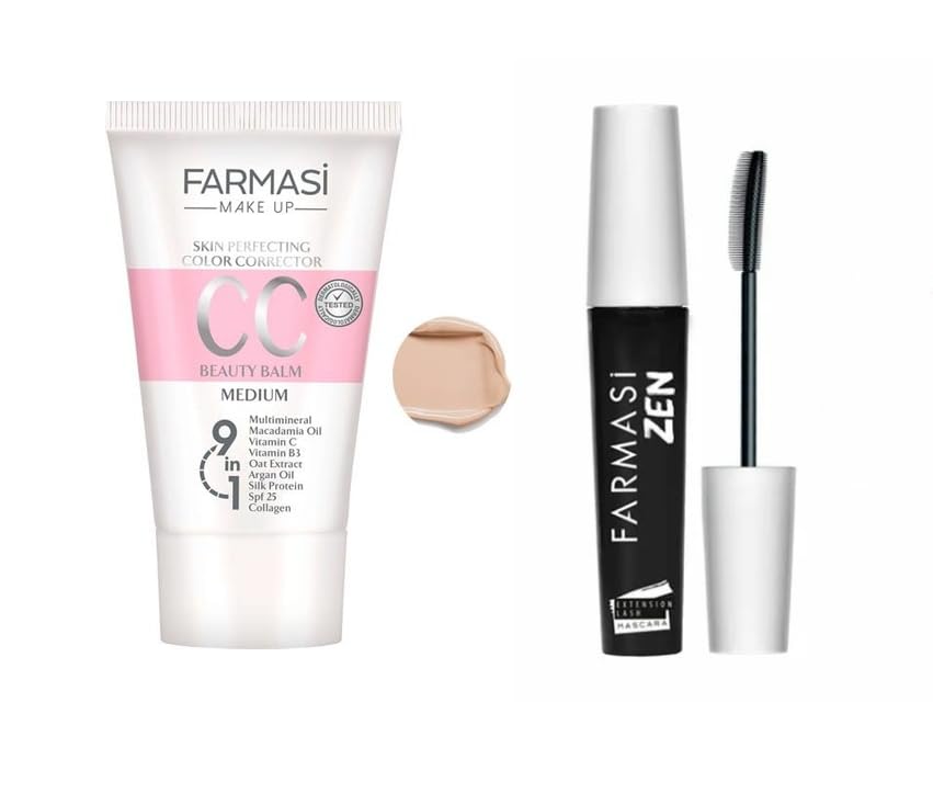 Crema De Maquillaje Cc Farmasi Pure Natural Con Acabado Impecable, 50 Ml - Venta Internacional.