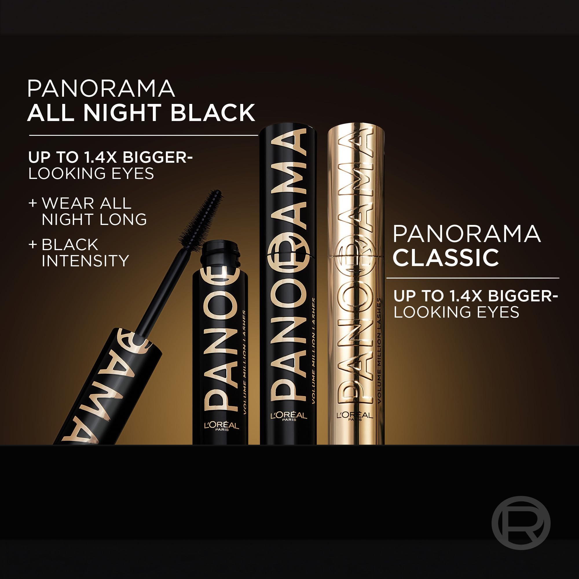 Foto 5 pulgar | Máscara L'oréal Paris Voluminous Panorama All Night Black 10 Ml - Venta Internacional.