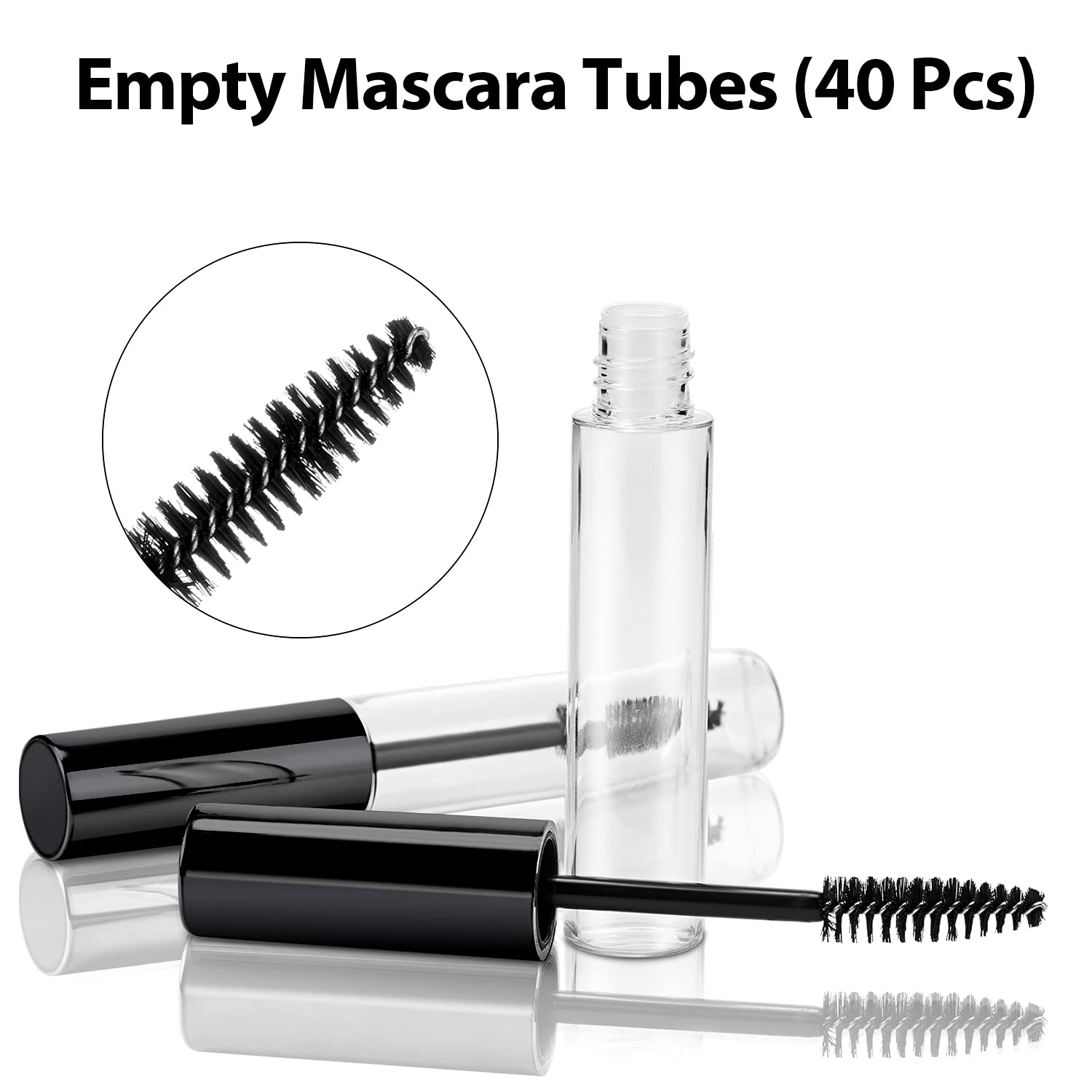 Foto 5 pulgar | Tubos De Rímel Vacíos De 10 Ml, Recargables Con Embudos, 40 Unidades, Maitys - Venta Internacional.