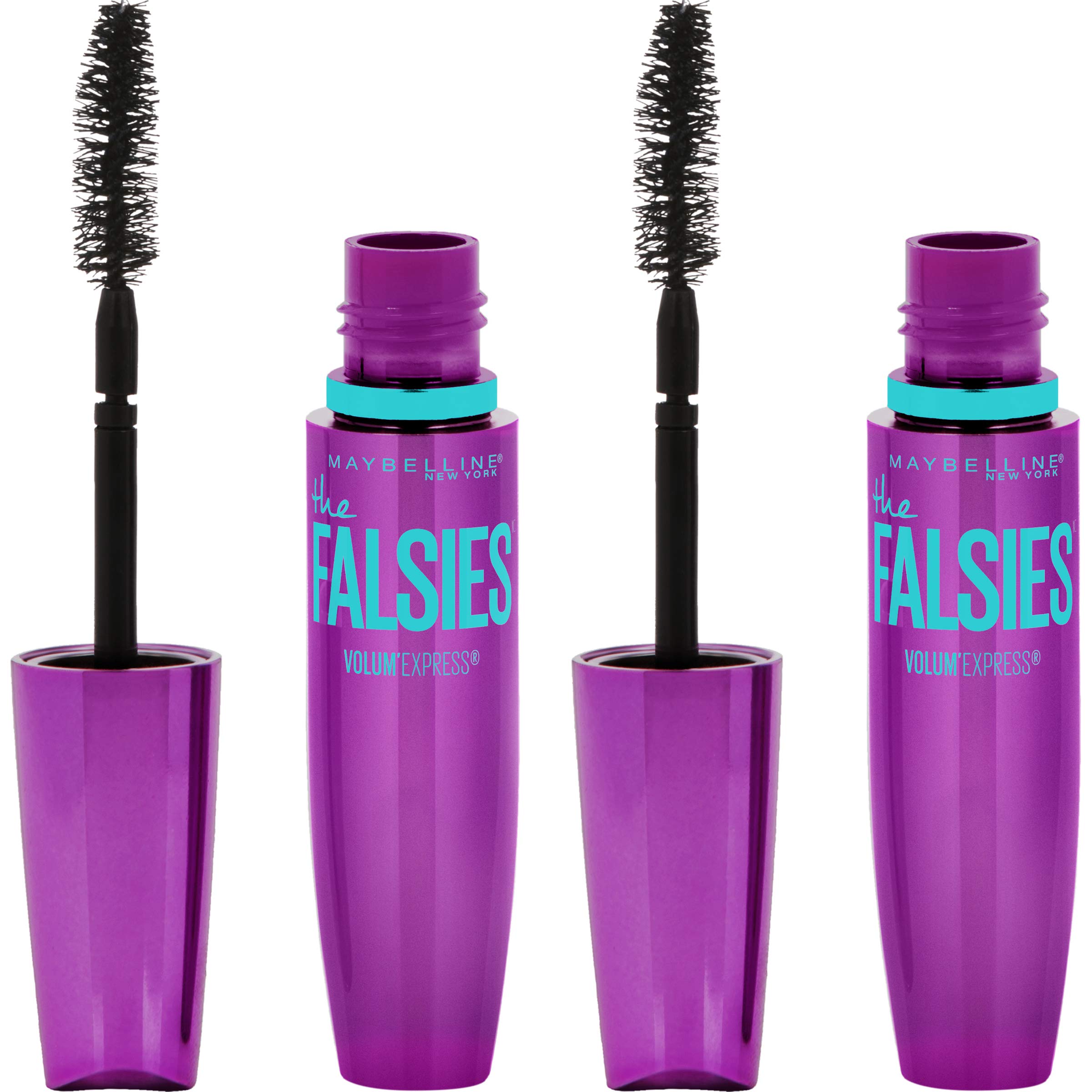 Máscara Maybelline Volum' Express Falsies Voluminizadora Negra X2 - Venta Internacional.