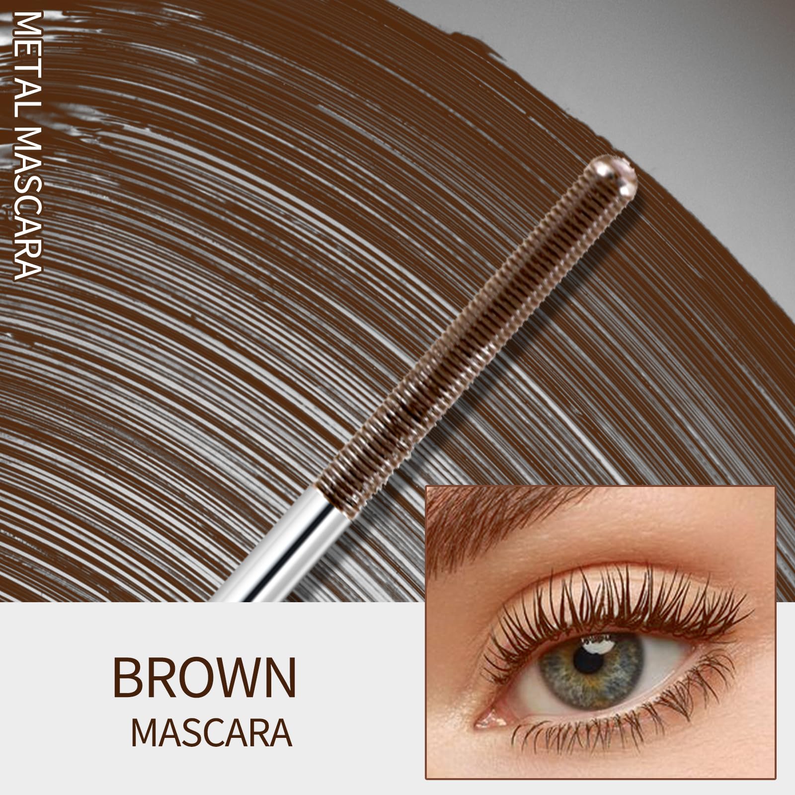 Foto 3 pulgar | Rizador Mascara Erinde Brown, Lavable, De Metal, Impermeable - Venta Internacional.