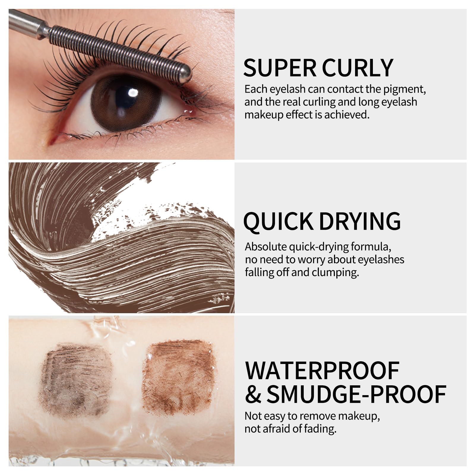 Foto 4 | Rizador Mascara Erinde Brown, Lavable, De Metal, Impermeable - Venta Internacional.
