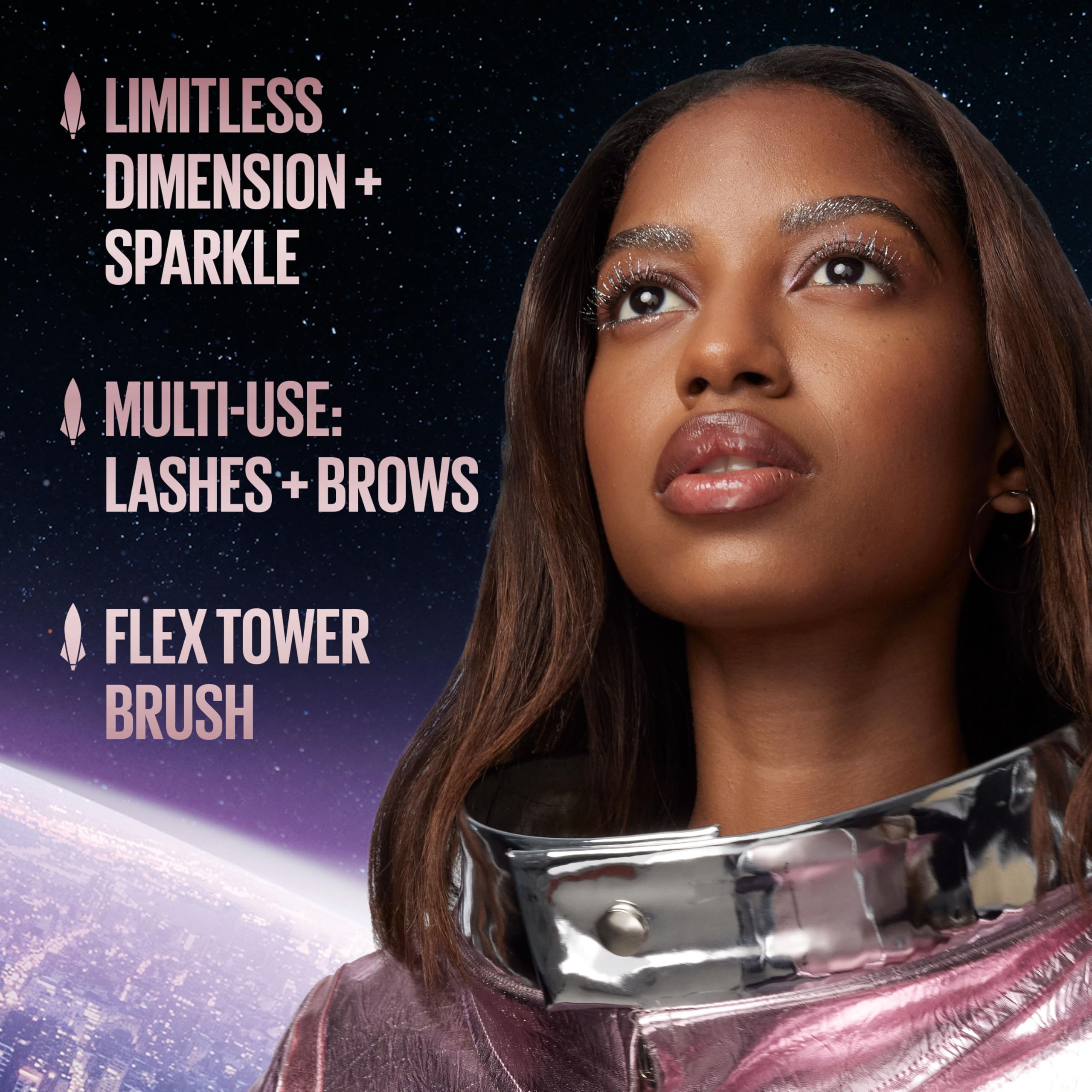 Foto 4 pulgar | Máscara Maybelline Lash Sensational Sky High Glitter - Venta Internacional.
