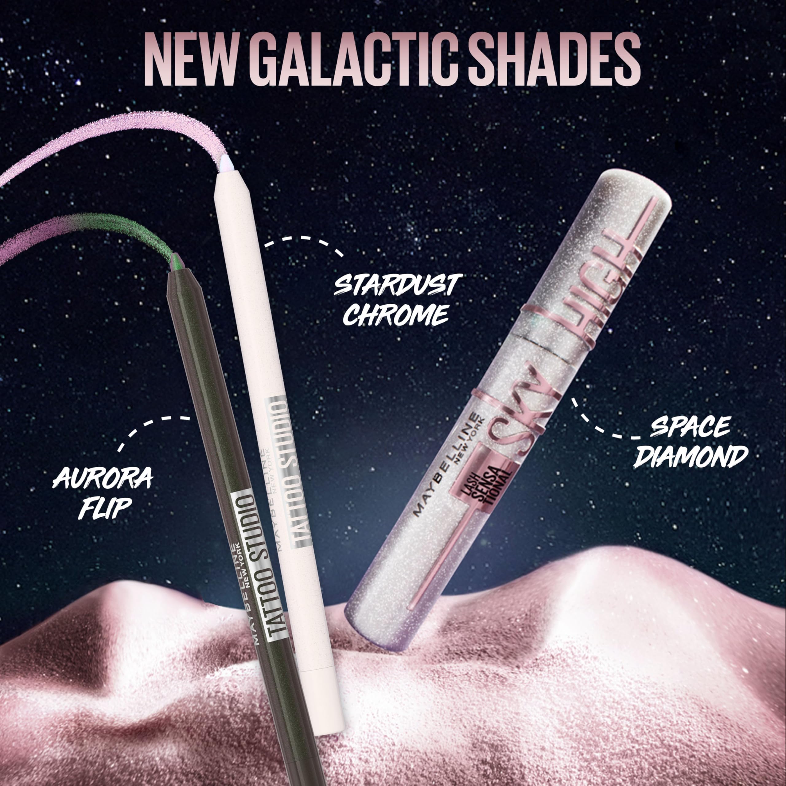 Foto 6 pulgar | Máscara Maybelline Lash Sensational Sky High Glitter - Venta Internacional.