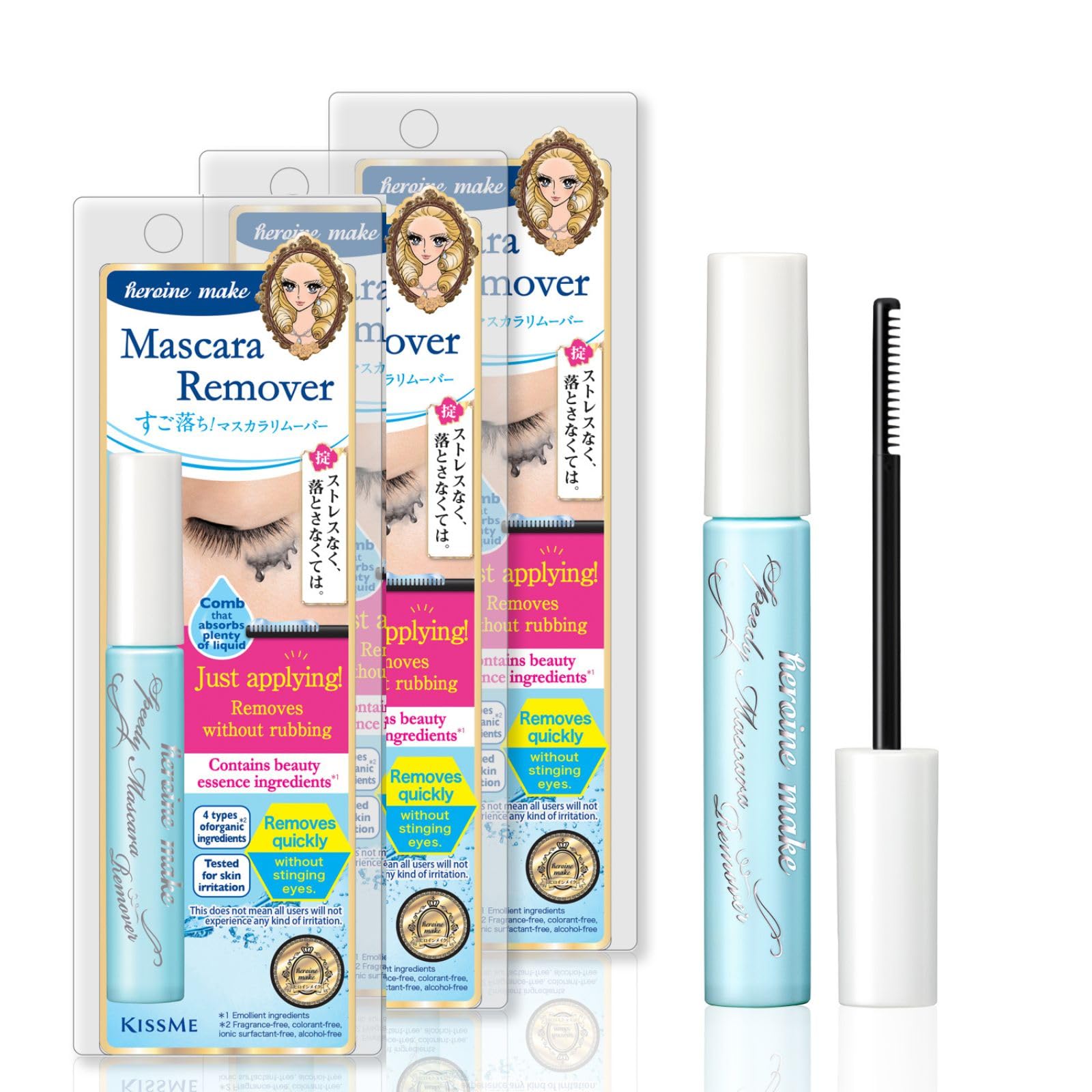 Foto 1 | Eliminador De Rímel Heroine Make De Kissme Speedy, 7 Ml (paquete De 3) - Venta Internacional.