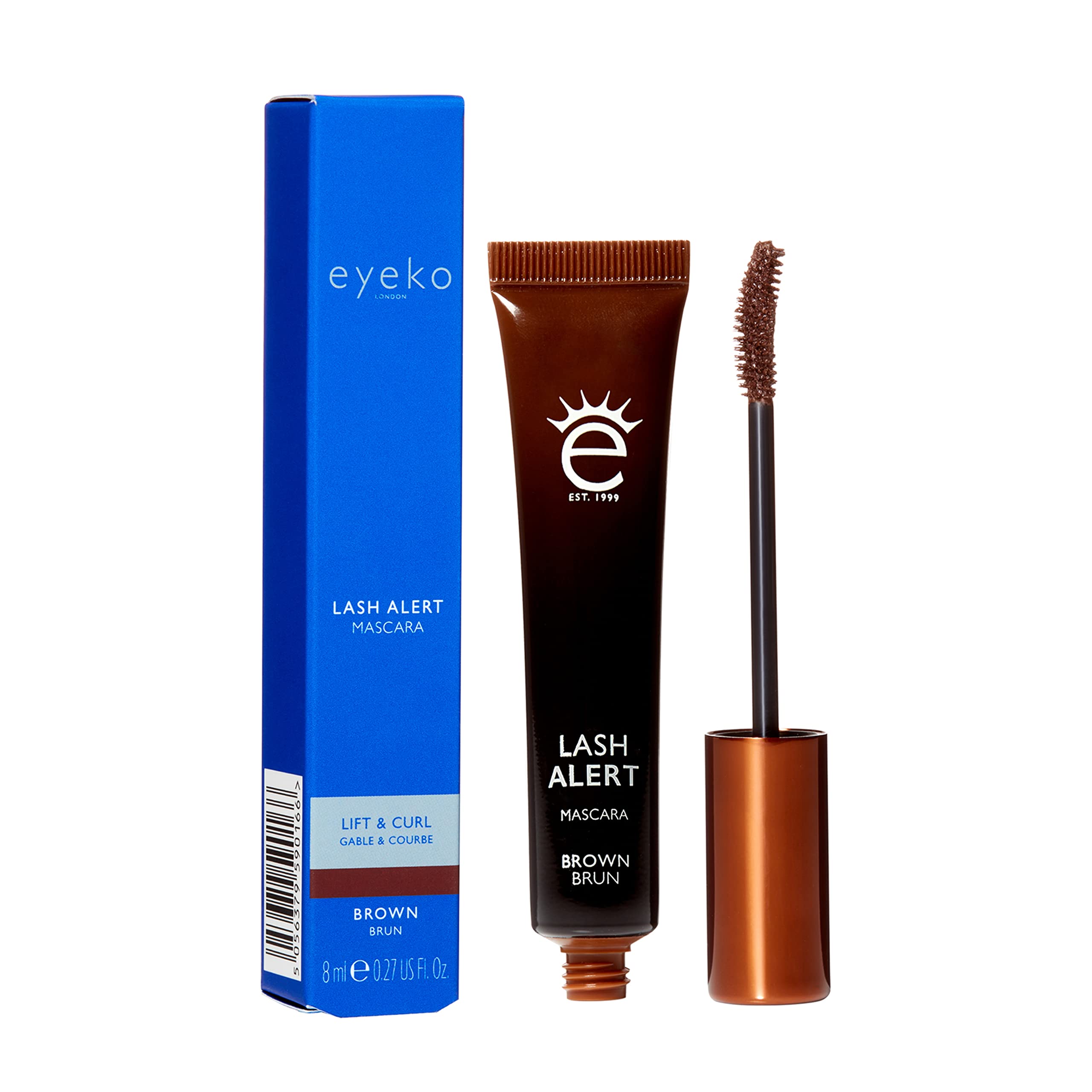 Foto 8 pulgar | Máscara Eyeko Lash Alert Brown Lift & Curl, 8 Ml, Con Cafeína Y Biotina - Venta Internacional.