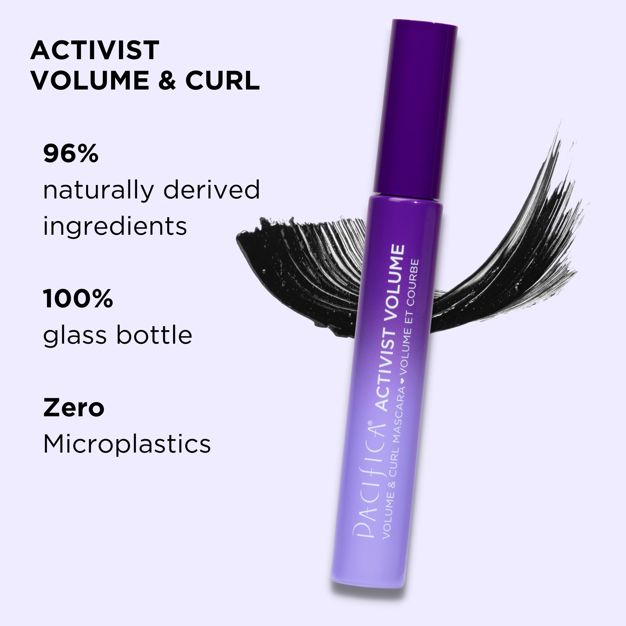 Foto 7 pulgar | Mascara Pacifica Beauty Activista Curling Black Vegan - Venta Internacional.
