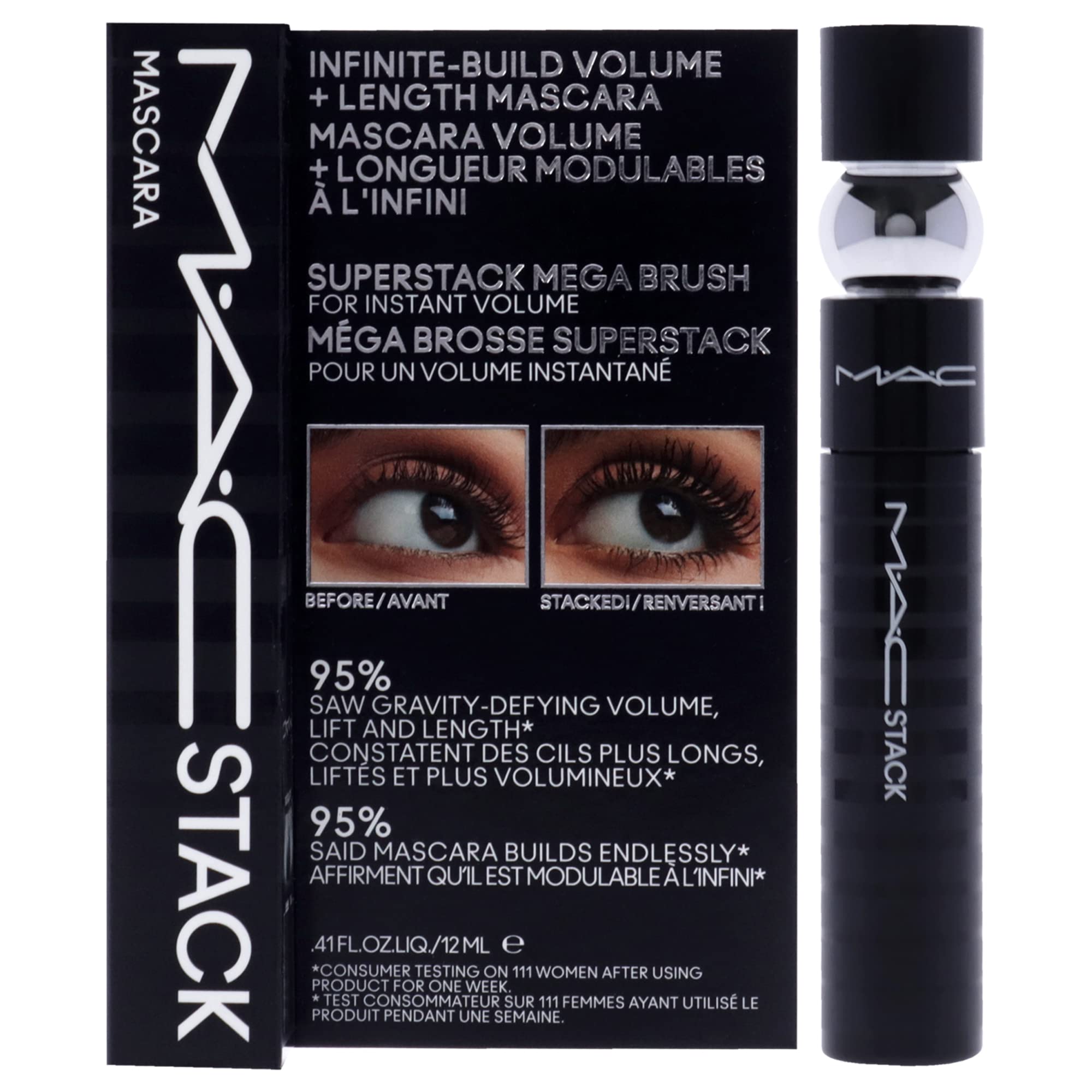 Mascara Mac Stack Superstack Macro Brush, 12 Ml, Para Mujer - Venta Internacional.