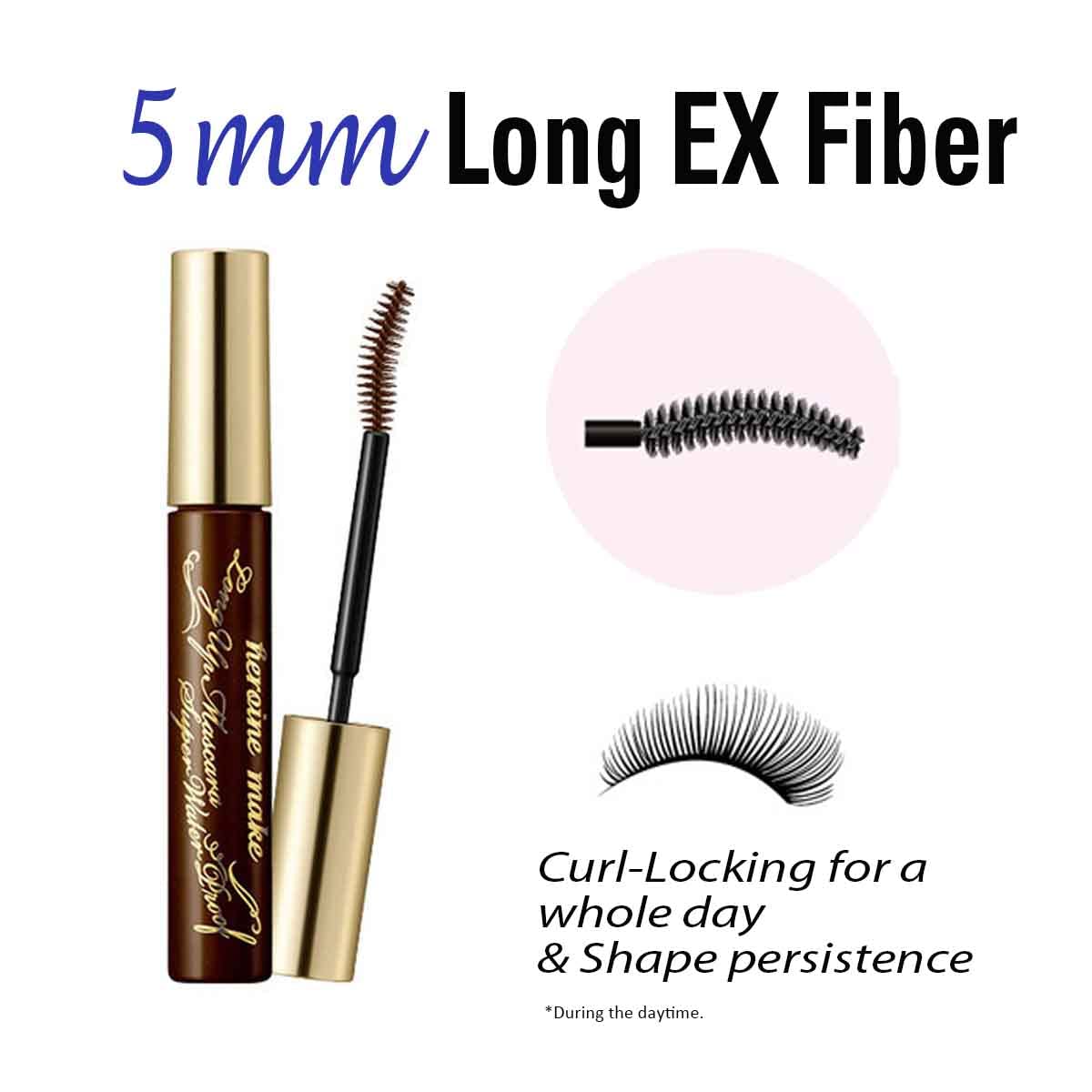 Foto 3 pulgar | Máscara Heroine Make Kissme Long Up Brown Waterproof Wp 02 - Venta Internacional.