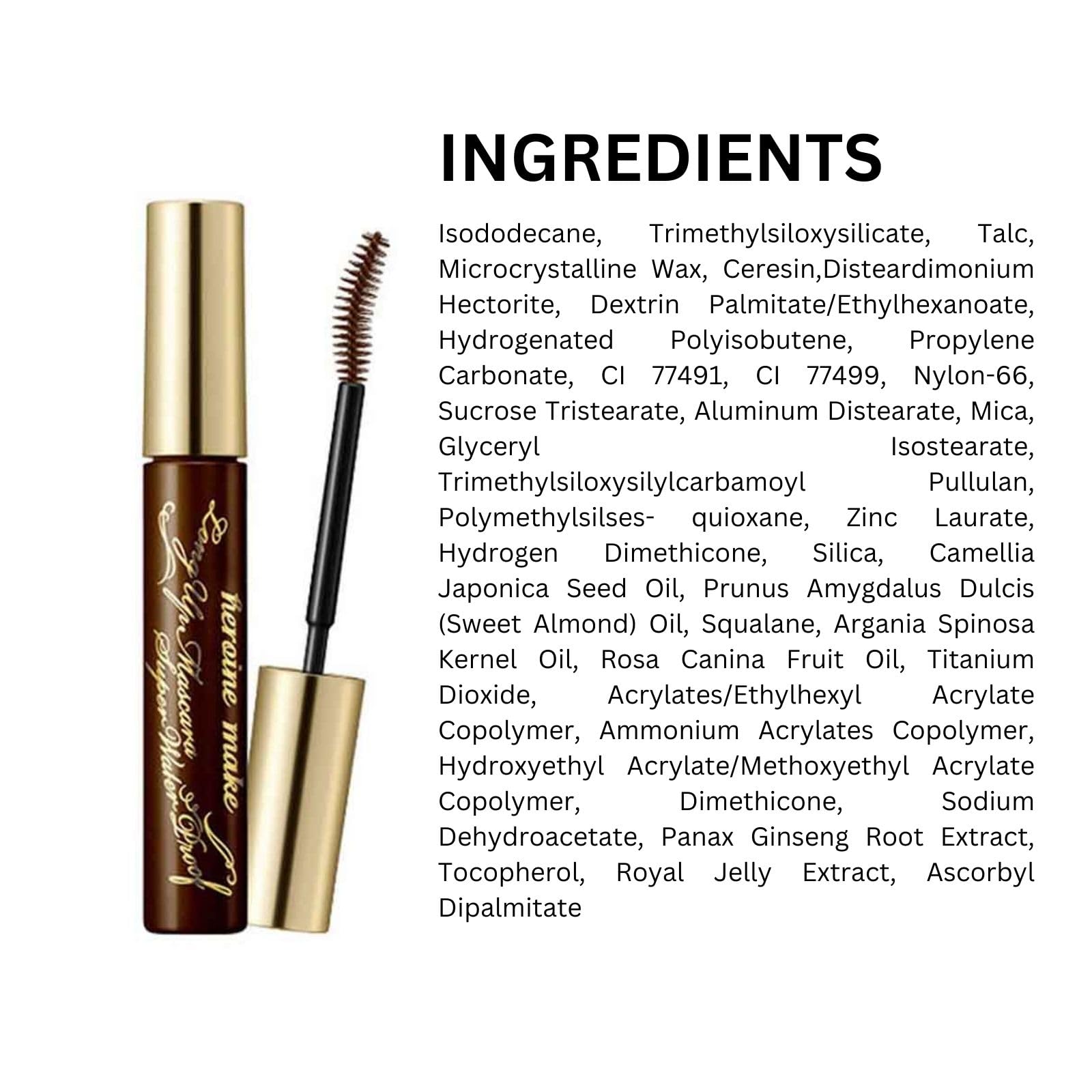 Foto 8 pulgar | Máscara Heroine Make Kissme Long Up Brown Waterproof Wp 02 - Venta Internacional.