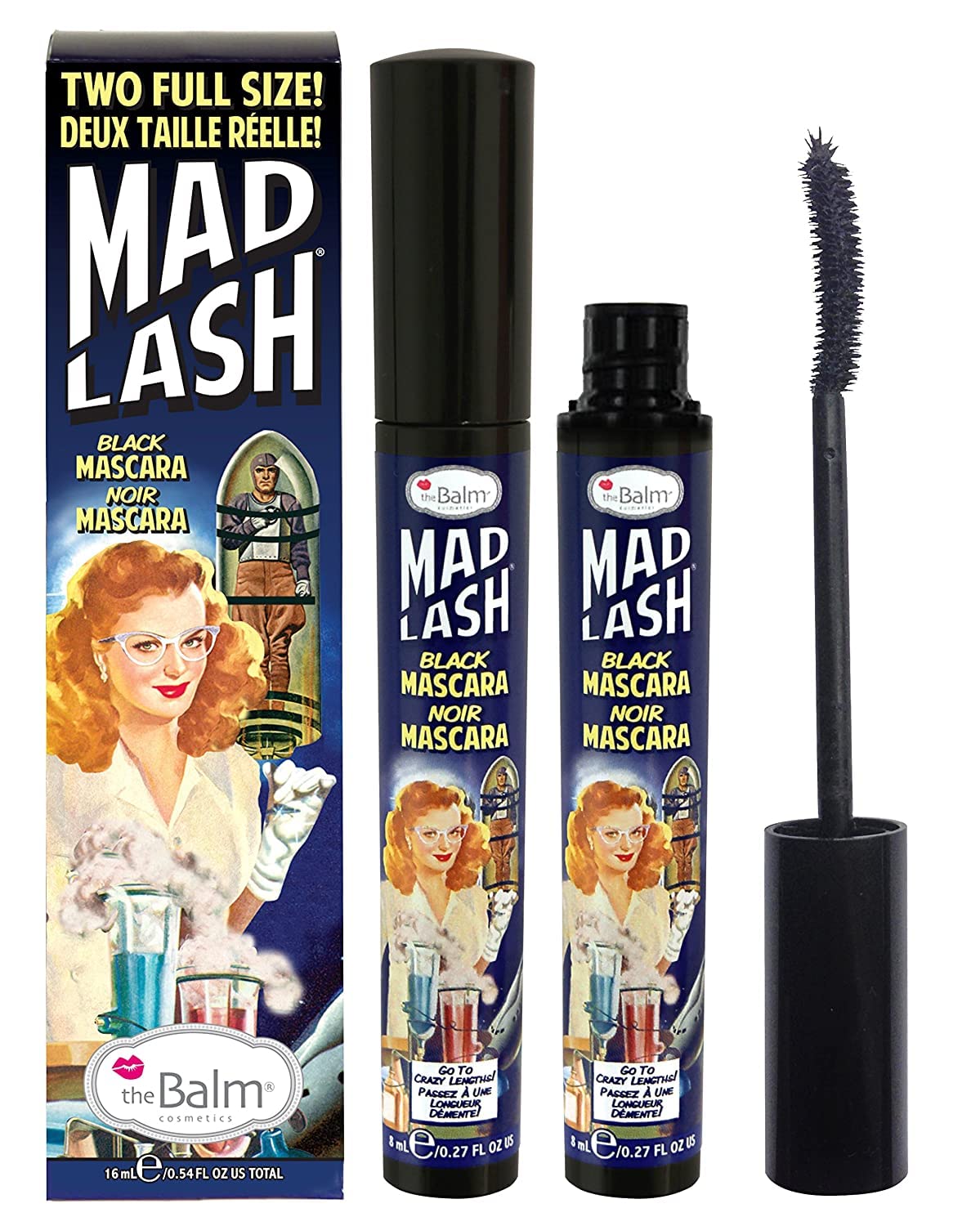 Máscara Thebalm Mad Lash Voluminous Resistente Al Agua (2 Veces) - Venta Internacional.