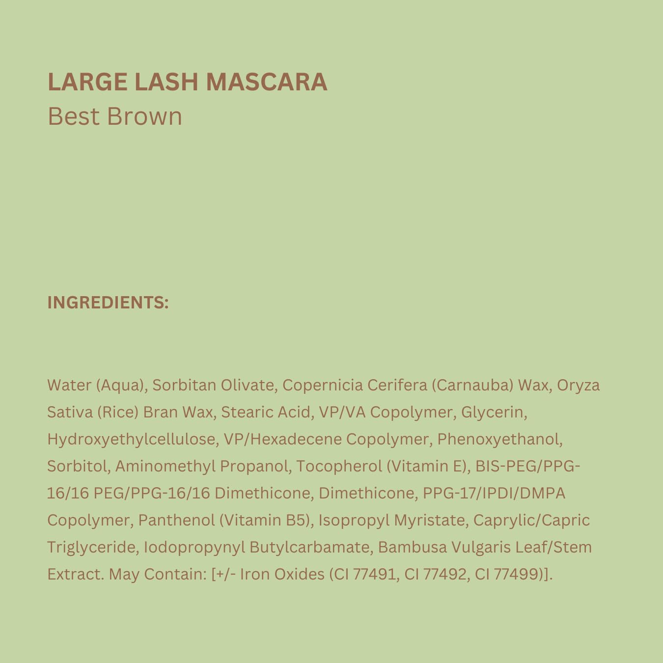 Foto 4 pulgar | Máscara Pixi Large Lash No. 2, La Mejor Voluminizadora De Color Marrón - Venta Internacional.