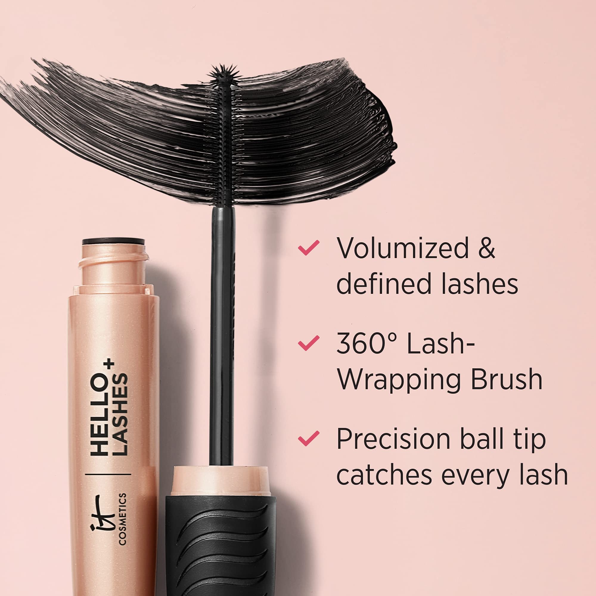 Foto 4 pulgar | Máscara It Cosmetics Hello Lashes+ Para Dar Volumen, 8 Ml, Con Sérum - Venta Internacional.