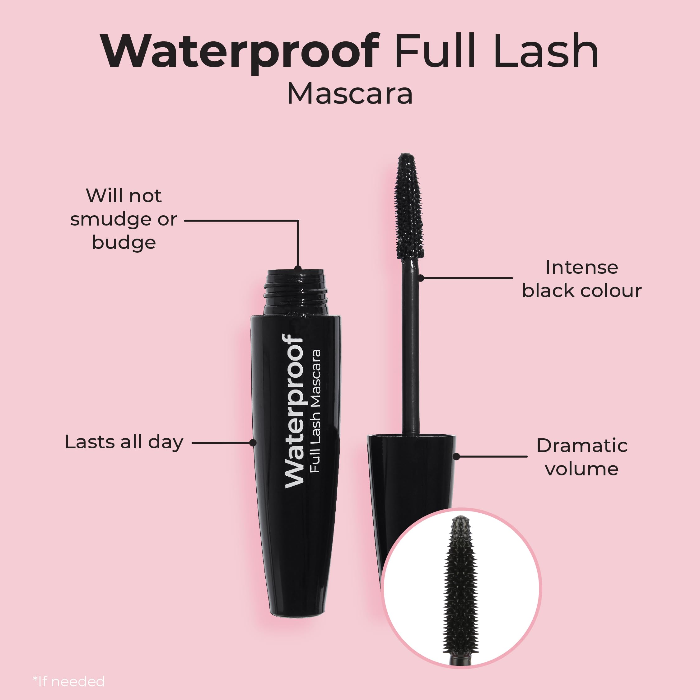 Foto 3 pulgar | Máscara Mcobeauty Para Pestañas Completas, Impermeable, 4 En 1, Color Negro Intenso - Venta Internacional.
