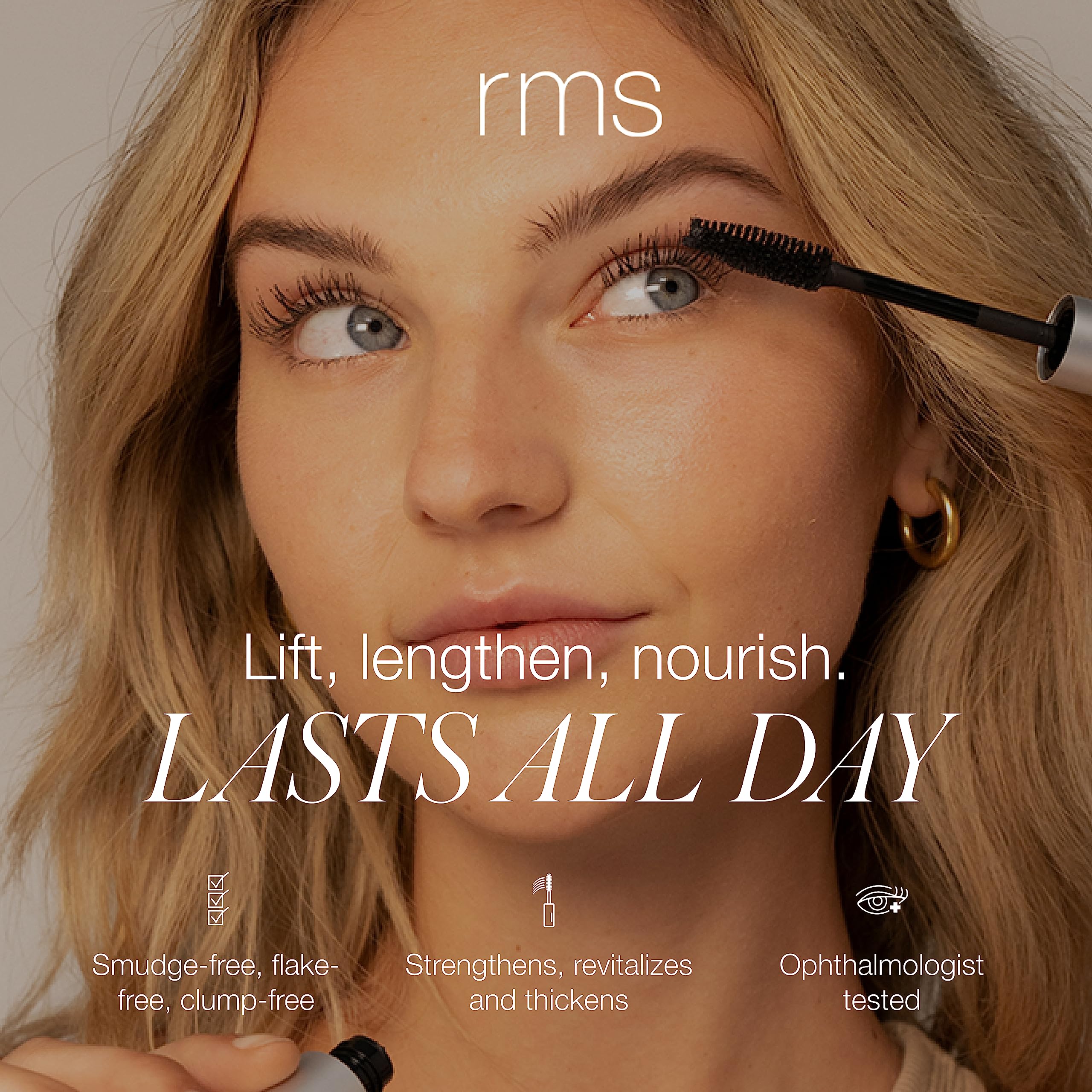 Foto 2 | Máscara Rms Beauty Straight Up Con Péptido Voluminizador Negro - Venta Internacional.