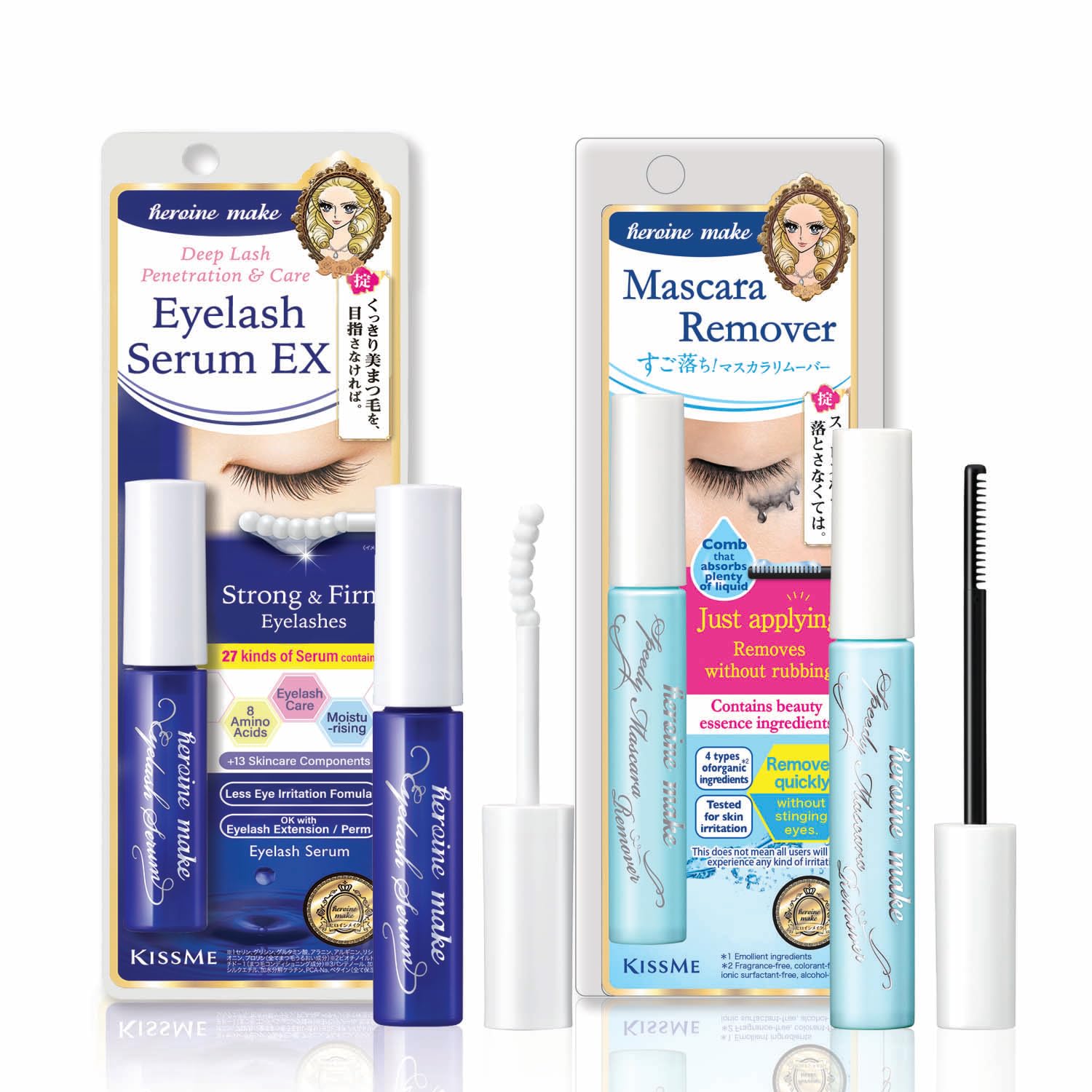 Foto 2 pulgar | Set Combinado De Sérum Y Removedor De Rímel Heroine Make Kissme Speedy - Venta Internacional.