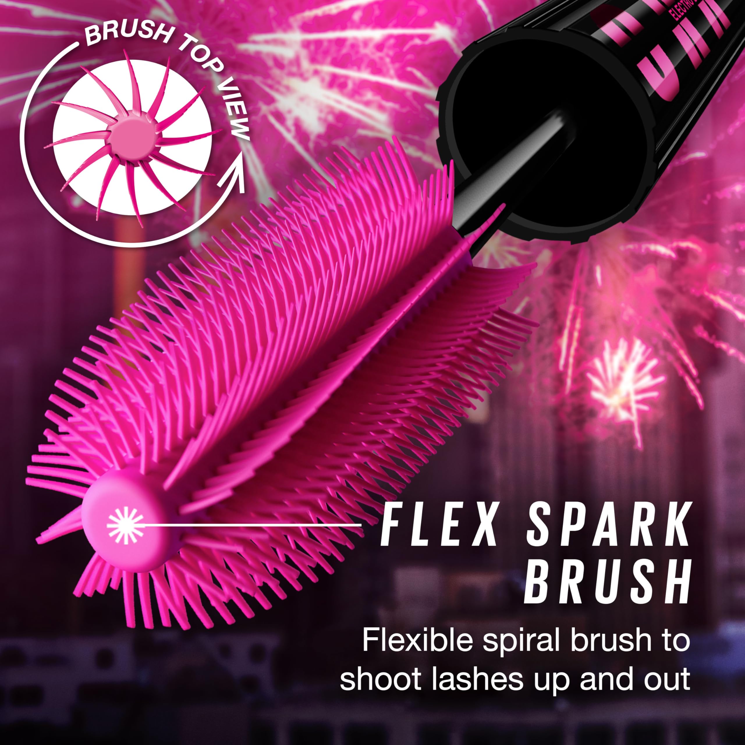 Foto 4 pulgar | Máscara Maybelline Lash Sensational Firework, Lavable, Electronegra - Venta Internacional.