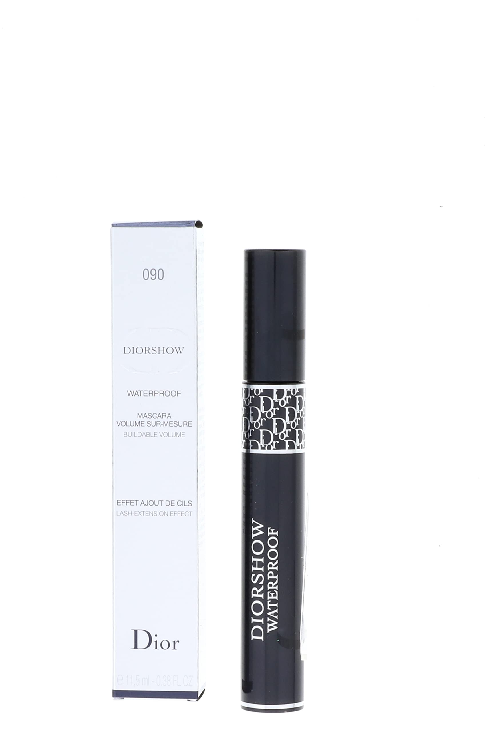 Máscara Christian Dior Diorshow Waterproof 090 Negra 11,5 Ml - Venta Internacional.