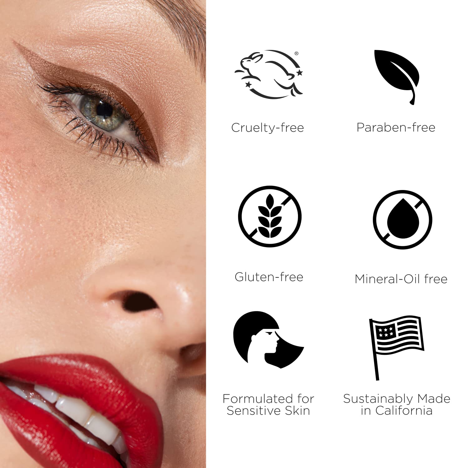 Foto 3 | Set De Maquillaje Besame Black Cake, Rímel, Delineador De Ojos Líquido Y Cejas - Venta Internacional.