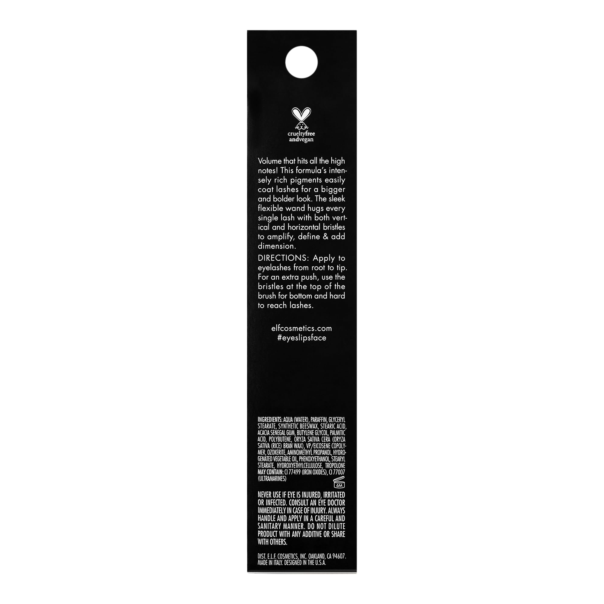 Foto 3 | Máscara E.l.f. Lash It Loud, Voluminizadora, Mega Volumen, Marrón Oscuro - Venta Internacional.