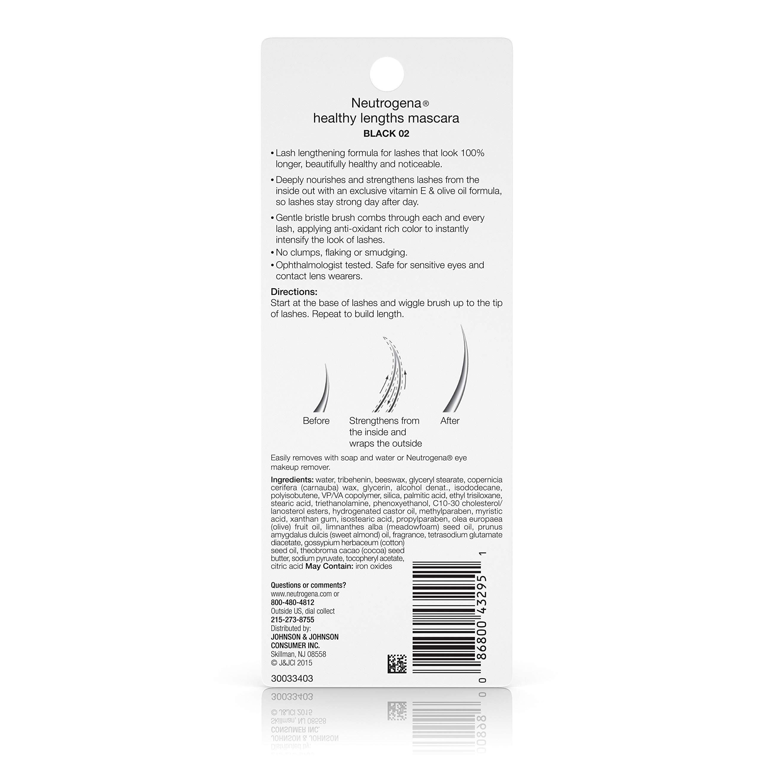 Foto 7 pulgar | Máscara Neutrogena Healthy Lengths Negra 02, 6,2 Ml - Venta Internacional.