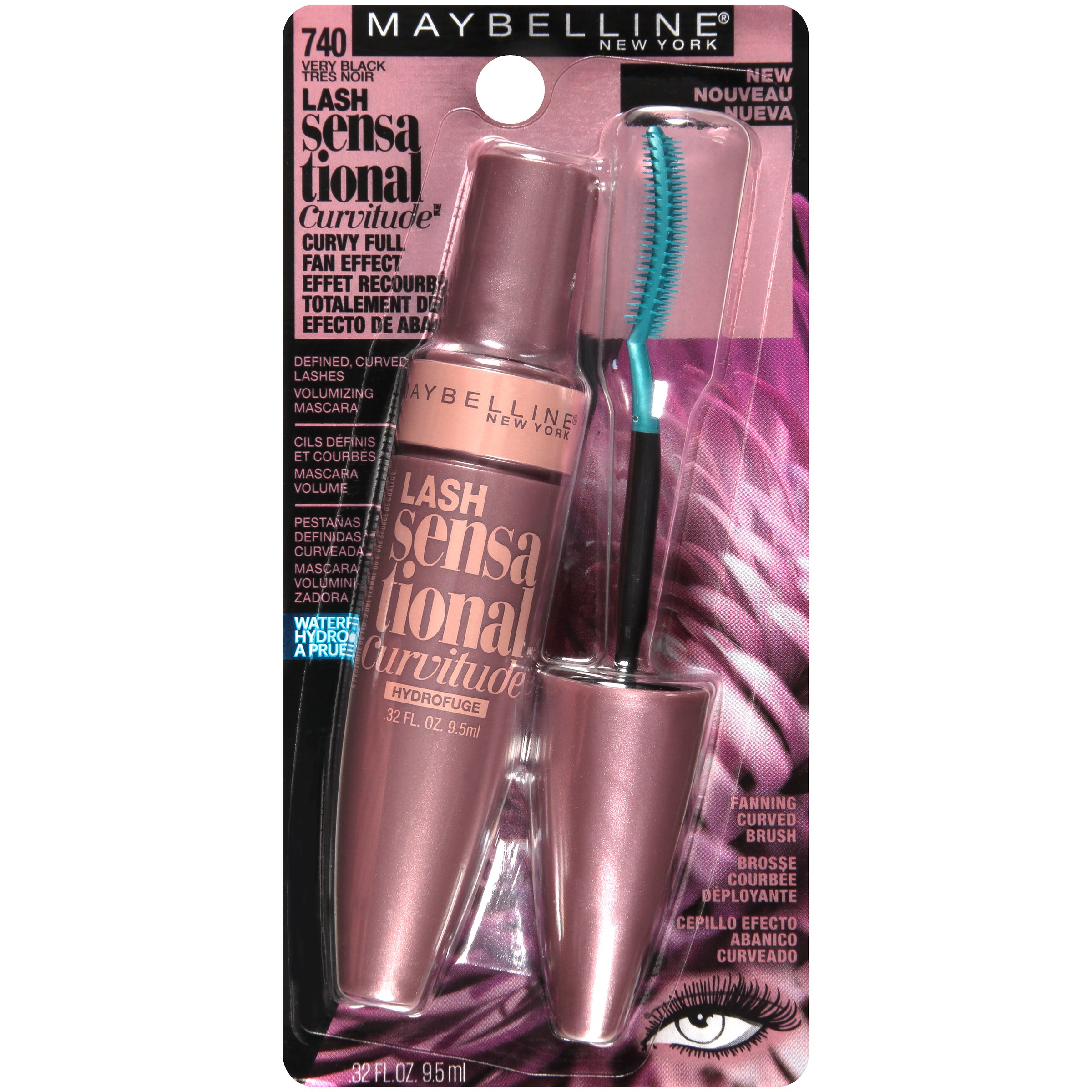 Foto 3 pulgar | Máscara Maybelline New York Lash Sensational Curvitude Waterproof - Venta Internacional.