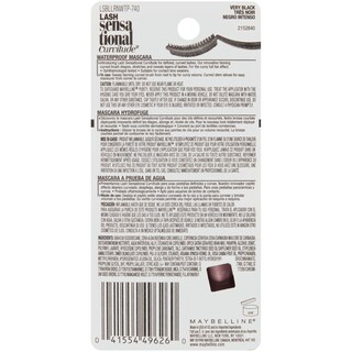 Foto 3 | Máscara Maybelline New York Lash Sensational Curvitude Waterproof - Venta Internacional.