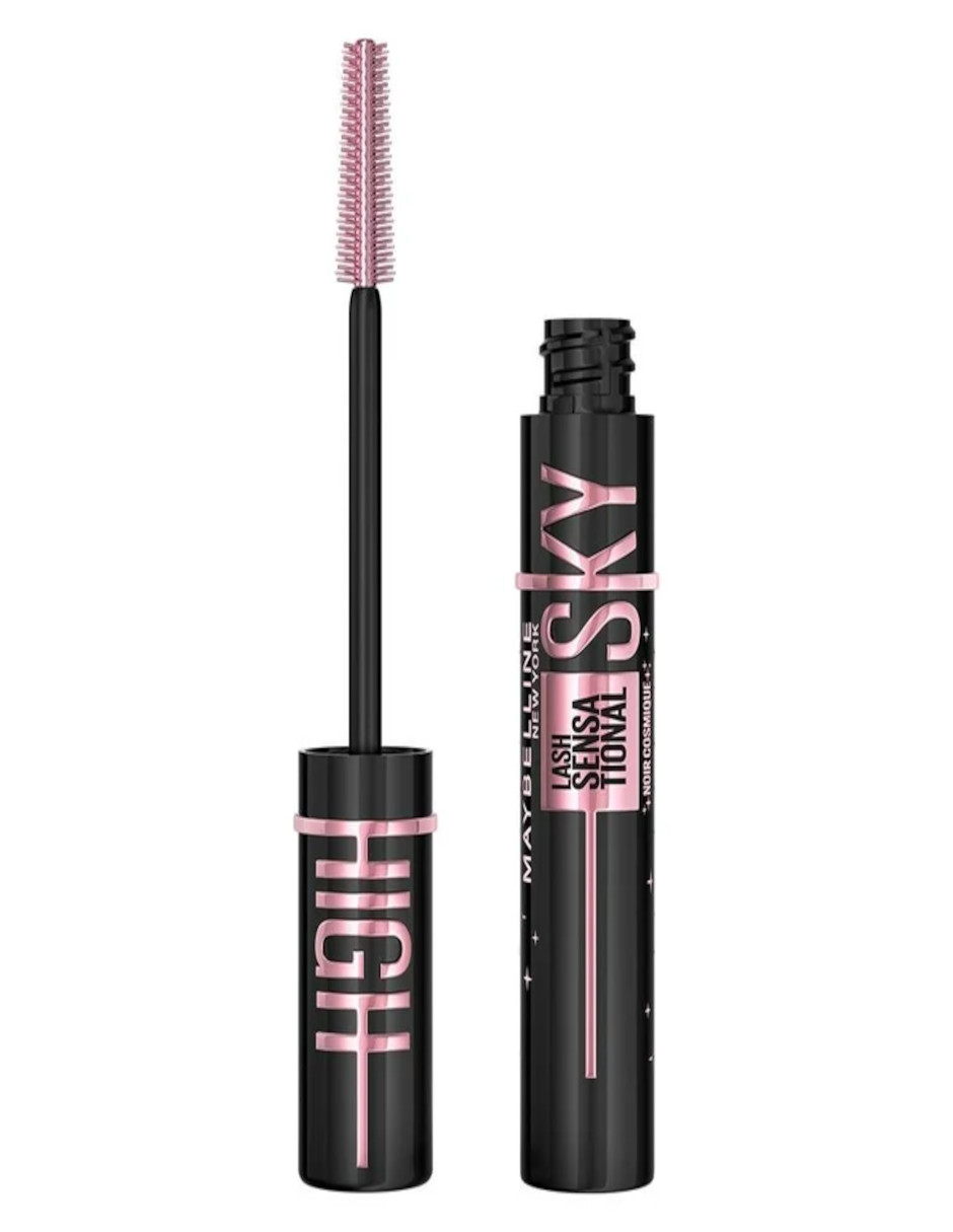 Foto 3 pulgar | Máscara De Pestañas Lavable Maybelline Sky High Cosmic Black + Termo De Agua Güish