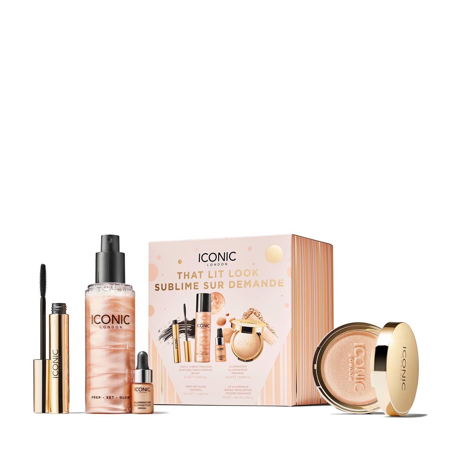 Foto 2 | Set De Regalo Iconic London That Lit Look Con Prep-set-glow Y Máscara - Venta Internacional.