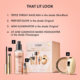 Foto 3 | Set De Regalo Iconic London That Lit Look Con Prep-set-glow Y Máscara - Venta Internacional.
