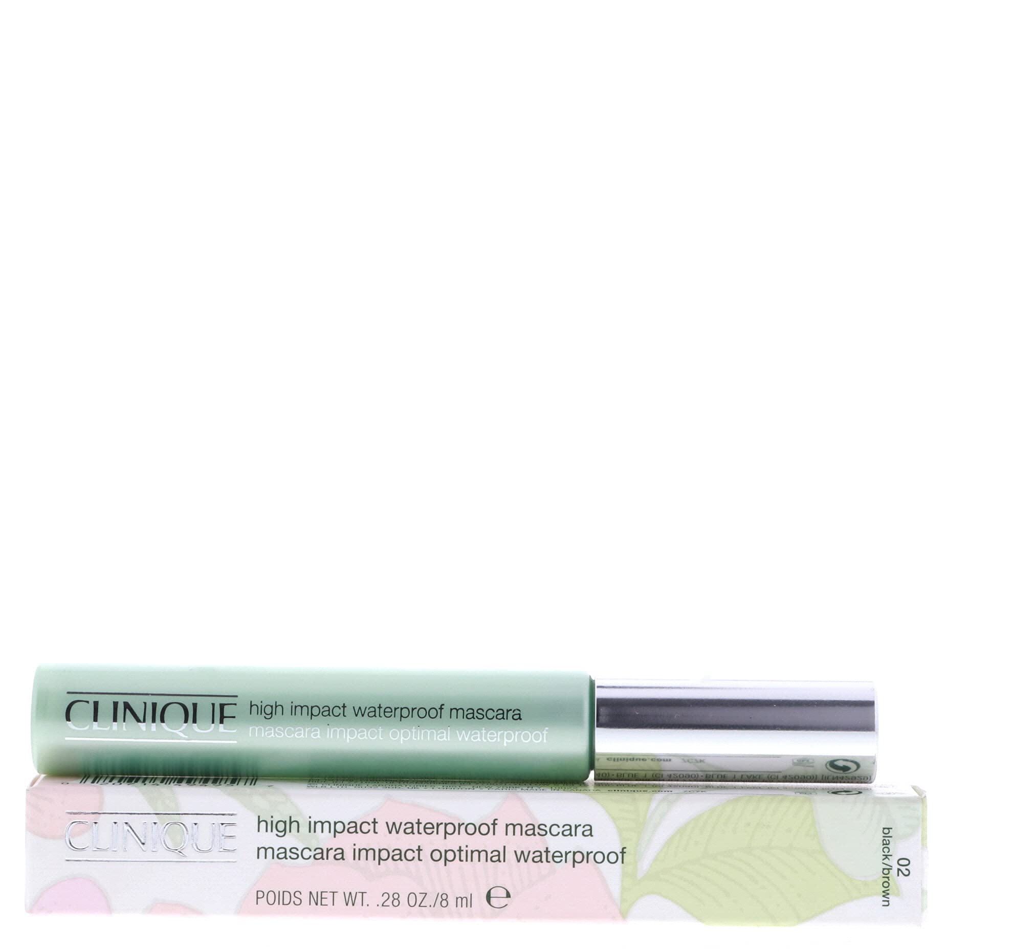 Máscara Clinique High Impact Waterproof 02 Negro/marrón - Venta Internacional.