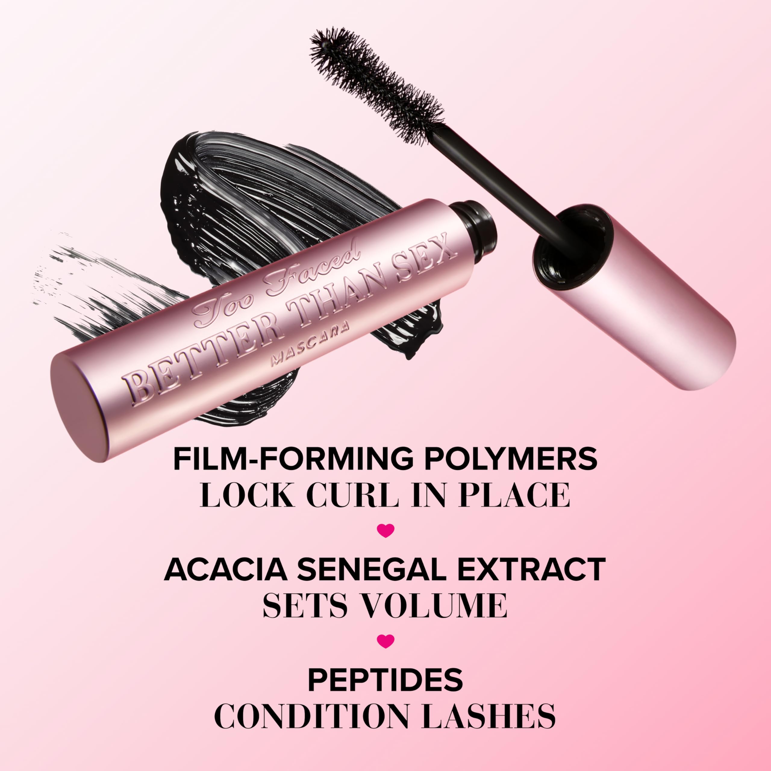 Foto 4 pulgar | Set De Rímel Too Faced Better Than Sex, Tamaño Viaje Con Bolsa - Venta Internacional.
