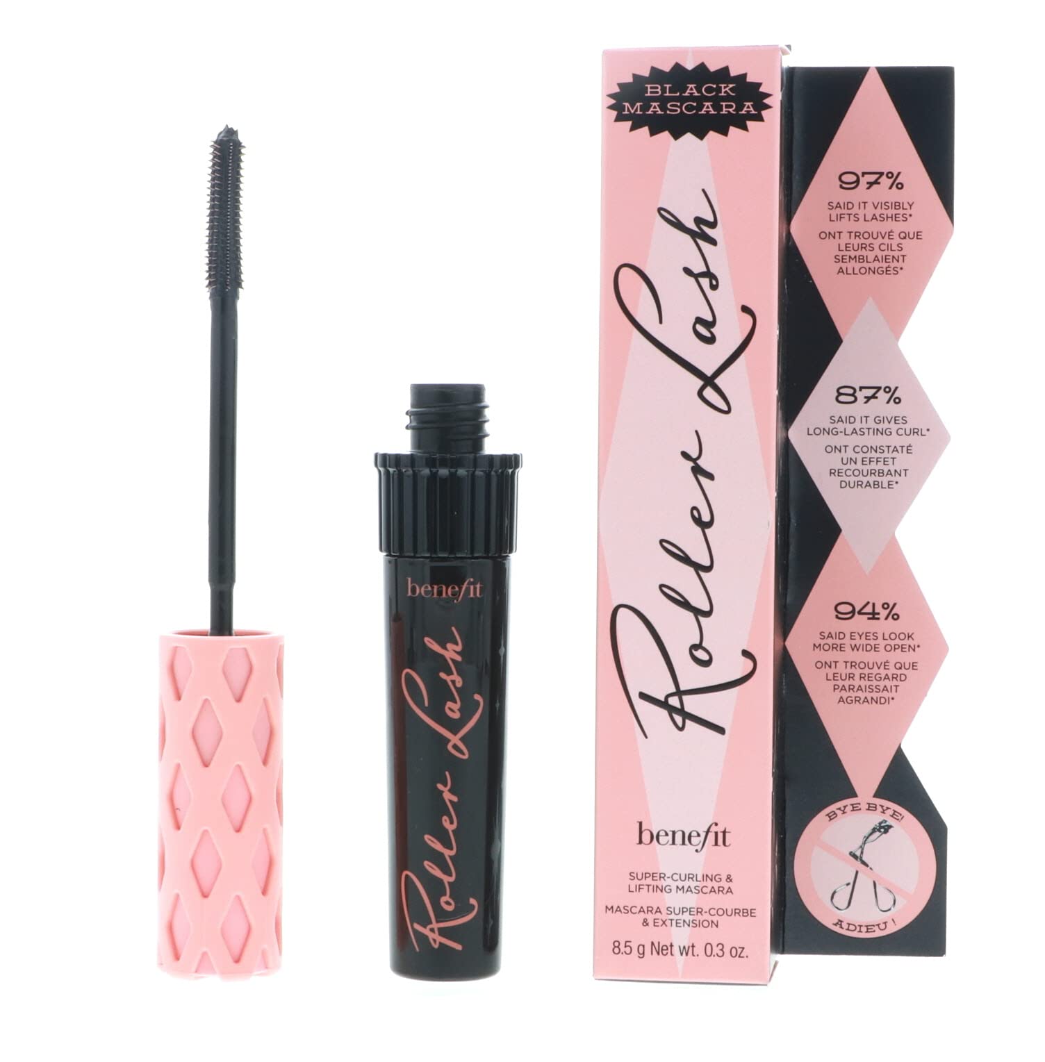 Máscara De Pestañas Benefit Cosmetics Para Rizar Y Levantar Pestañas, Color Negro - Venta Internacional.