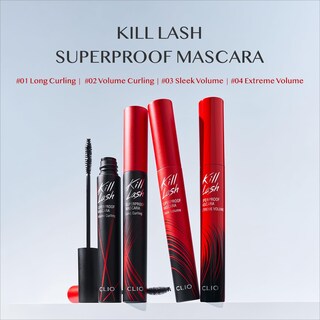 Foto 2 | Máscara Clio Kill Lash Superproof (01 Largo Rizado Negro) - Venta Internacional.