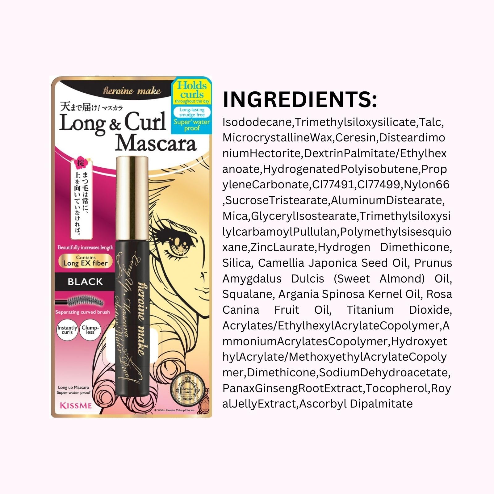 Foto 7 pulgar | Máscara Heroine Make Kissme Long & Curl Waterproof, Paquete De 3 Unidades - Venta Internacional.