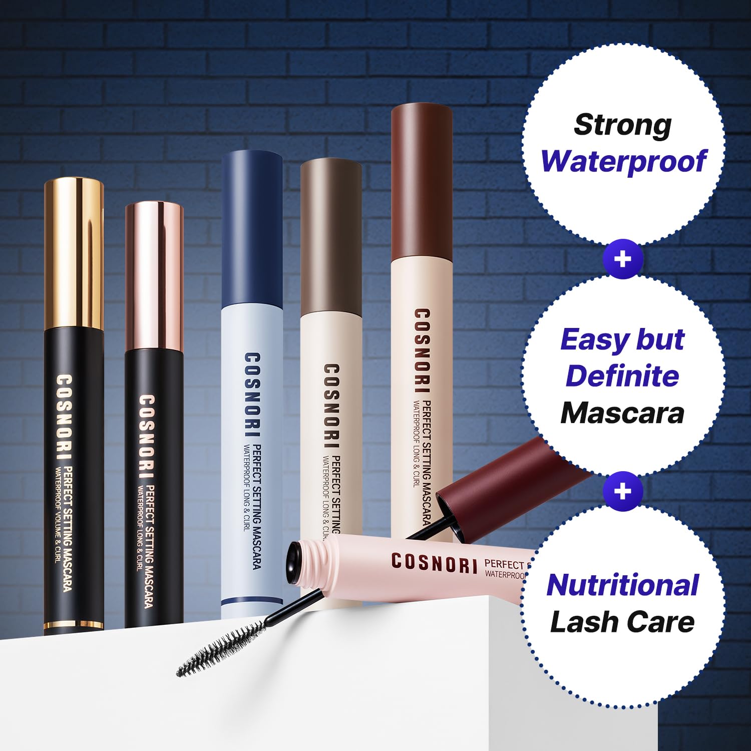 Foto 3 pulgar | Máscara Cosnori Perfect Setting Waterproof Volume & Curl, 7 Ml - Venta Internacional.