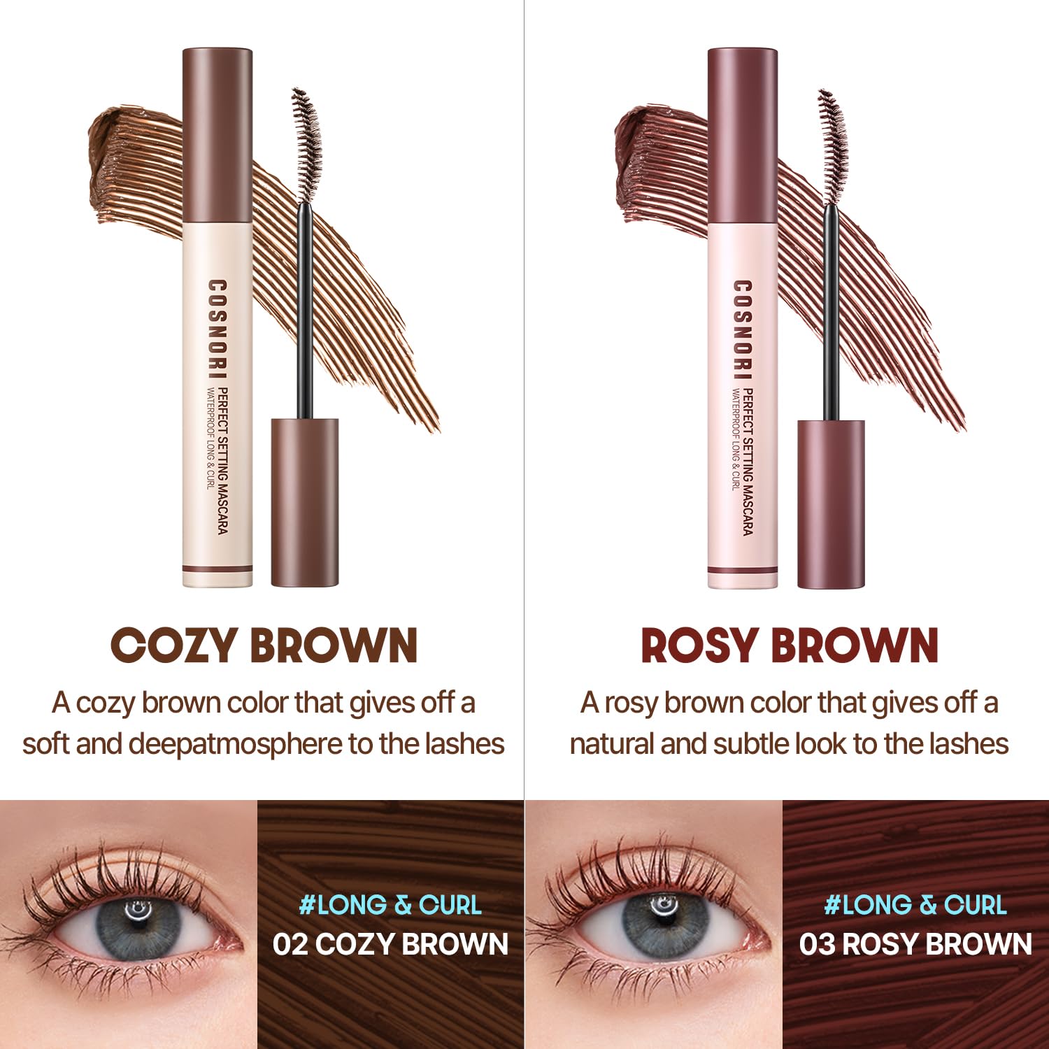 Foto 4 | Máscara Cosnori Perfect Setting Waterproof Volume & Curl, 7 Ml - Venta Internacional.