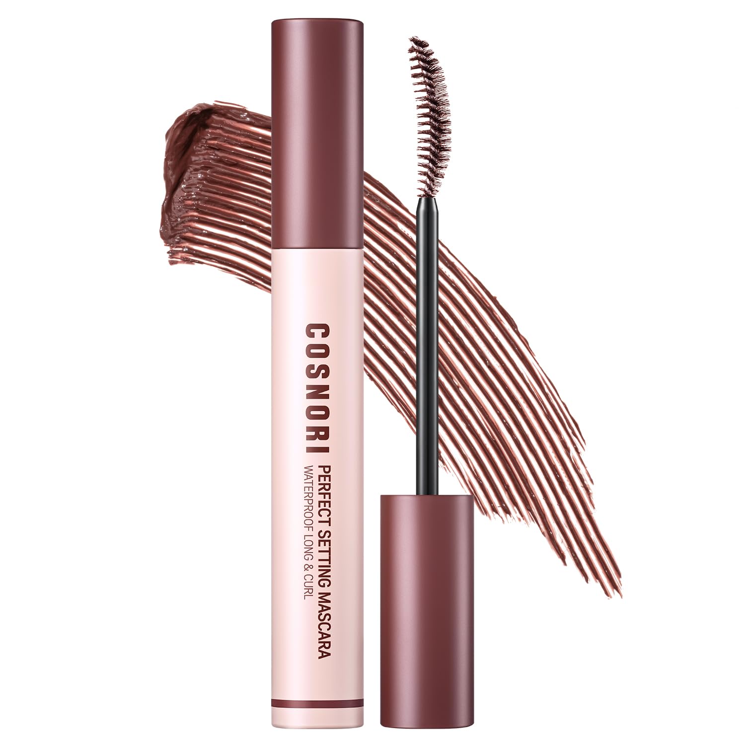 Foto 1 | Máscara Cosnori Perfect Setting Waterproof Long&curl 03 Marrón Rosado - Venta Internacional.
